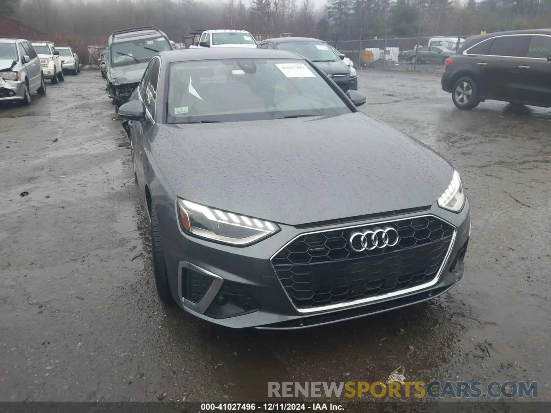 12 fotografías del automóvil dañado WAUENAF40LA053929 AUDI A4 2020