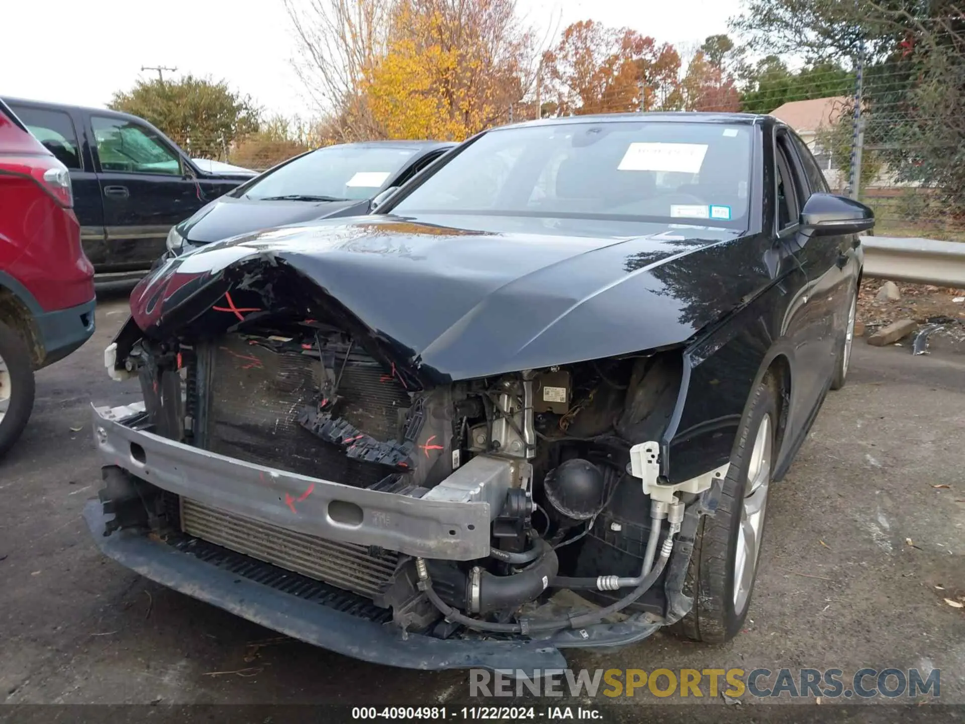 12 fotografías del automóvil dañado WAUENAF40LA061996 AUDI A4 2020