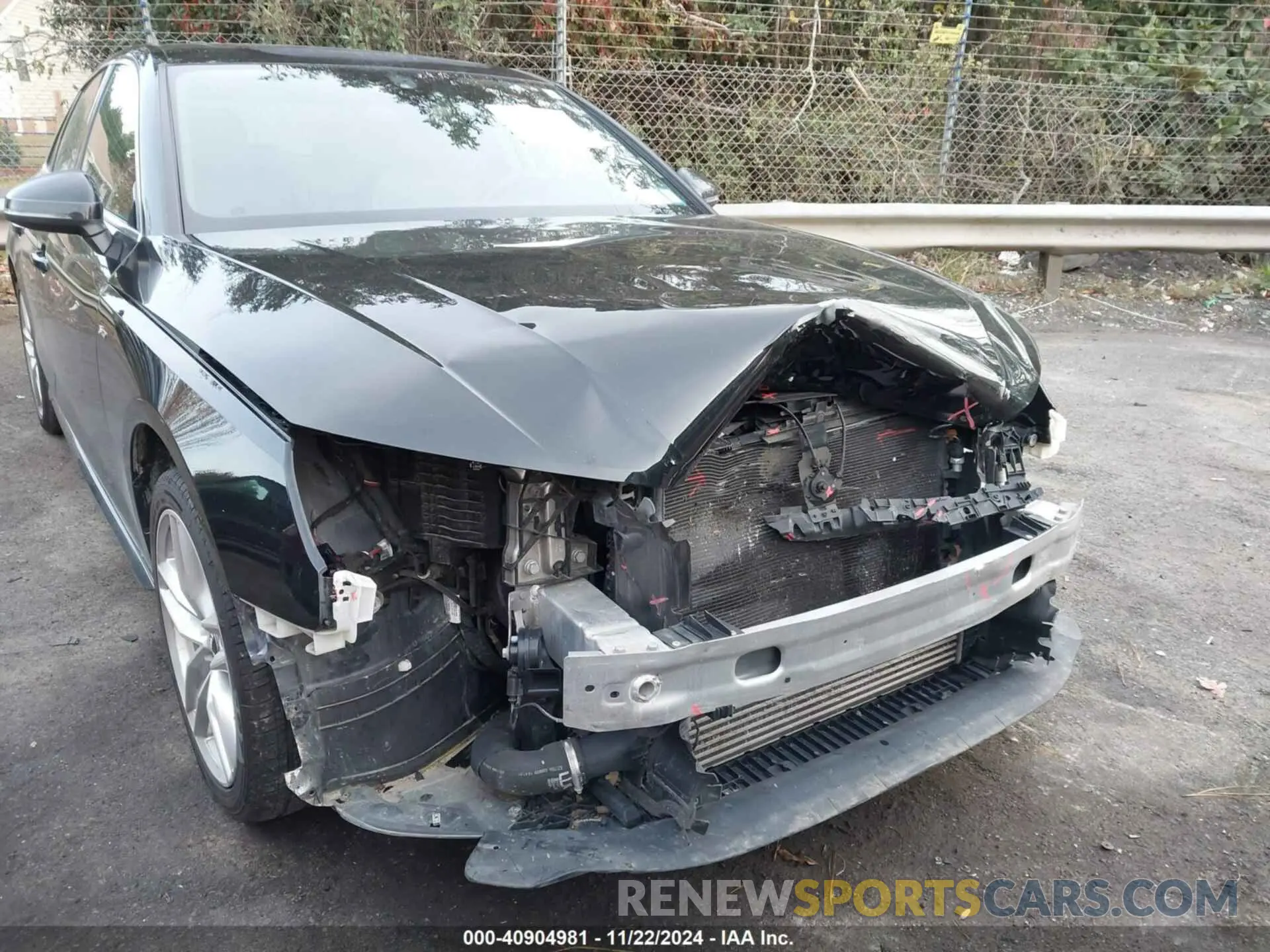 6 fotografías del automóvil dañado WAUENAF40LA061996 AUDI A4 2020