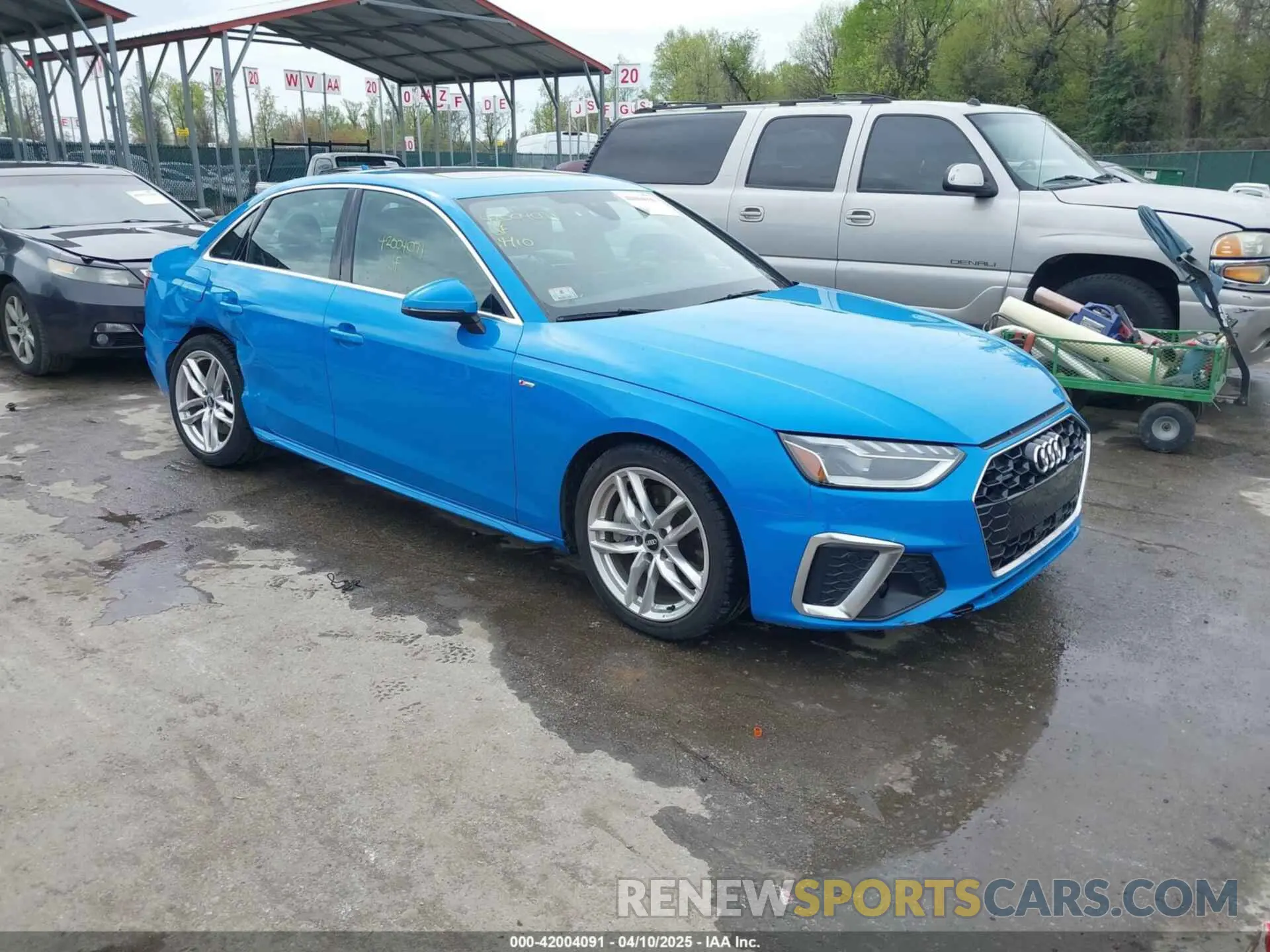 1 fotografías del automóvil dañado WAUENAF44LN008386 AUDI A4 2020