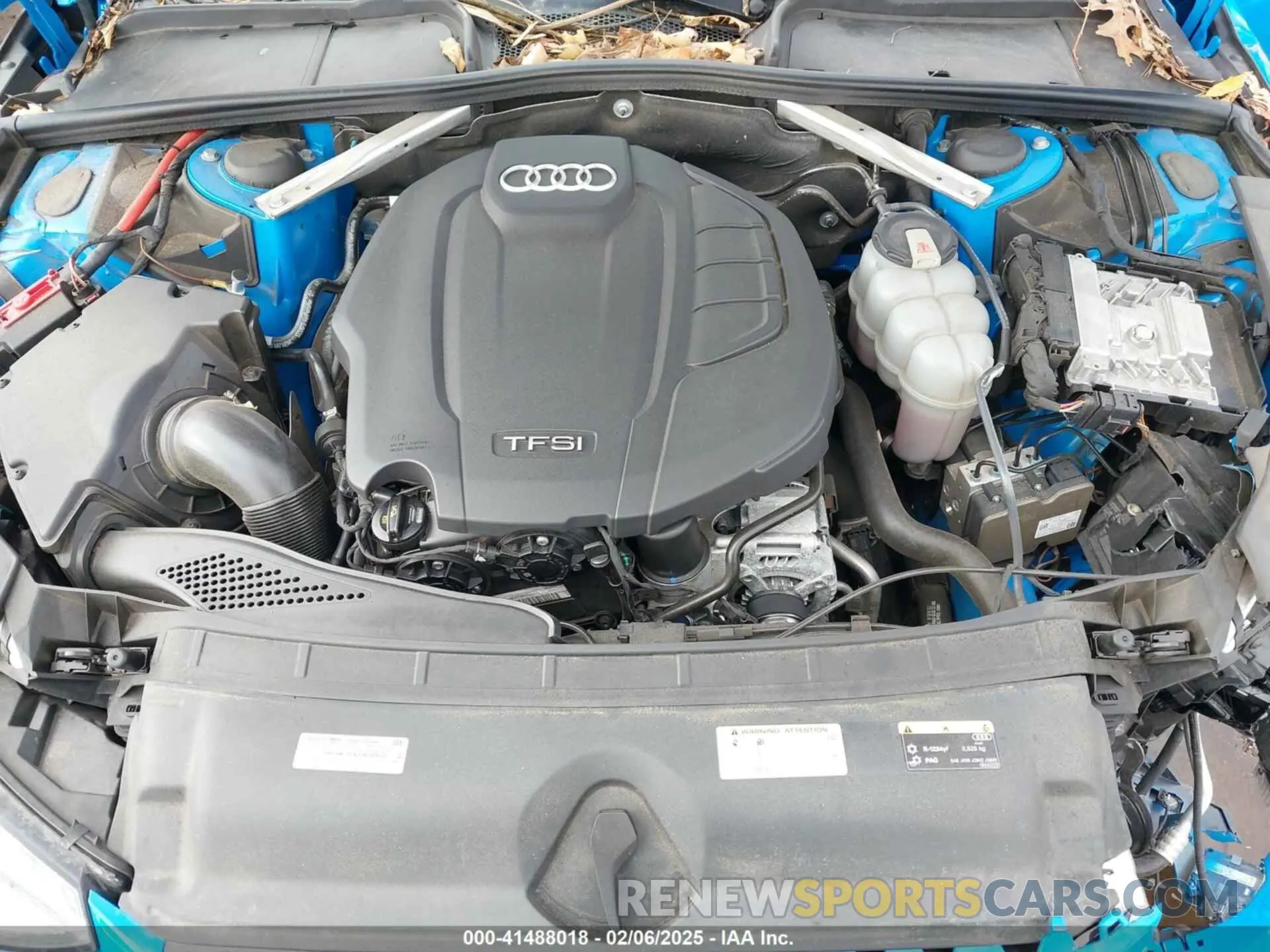 10 fotografías del automóvil dañado WAUENAF48LN006740 AUDI A4 2020