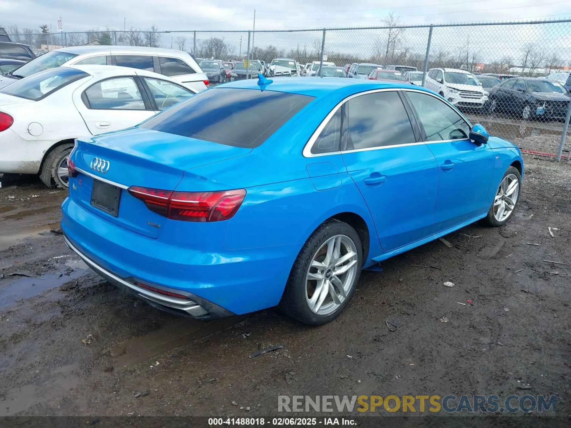4 fotografías del automóvil dañado WAUENAF48LN006740 AUDI A4 2020
