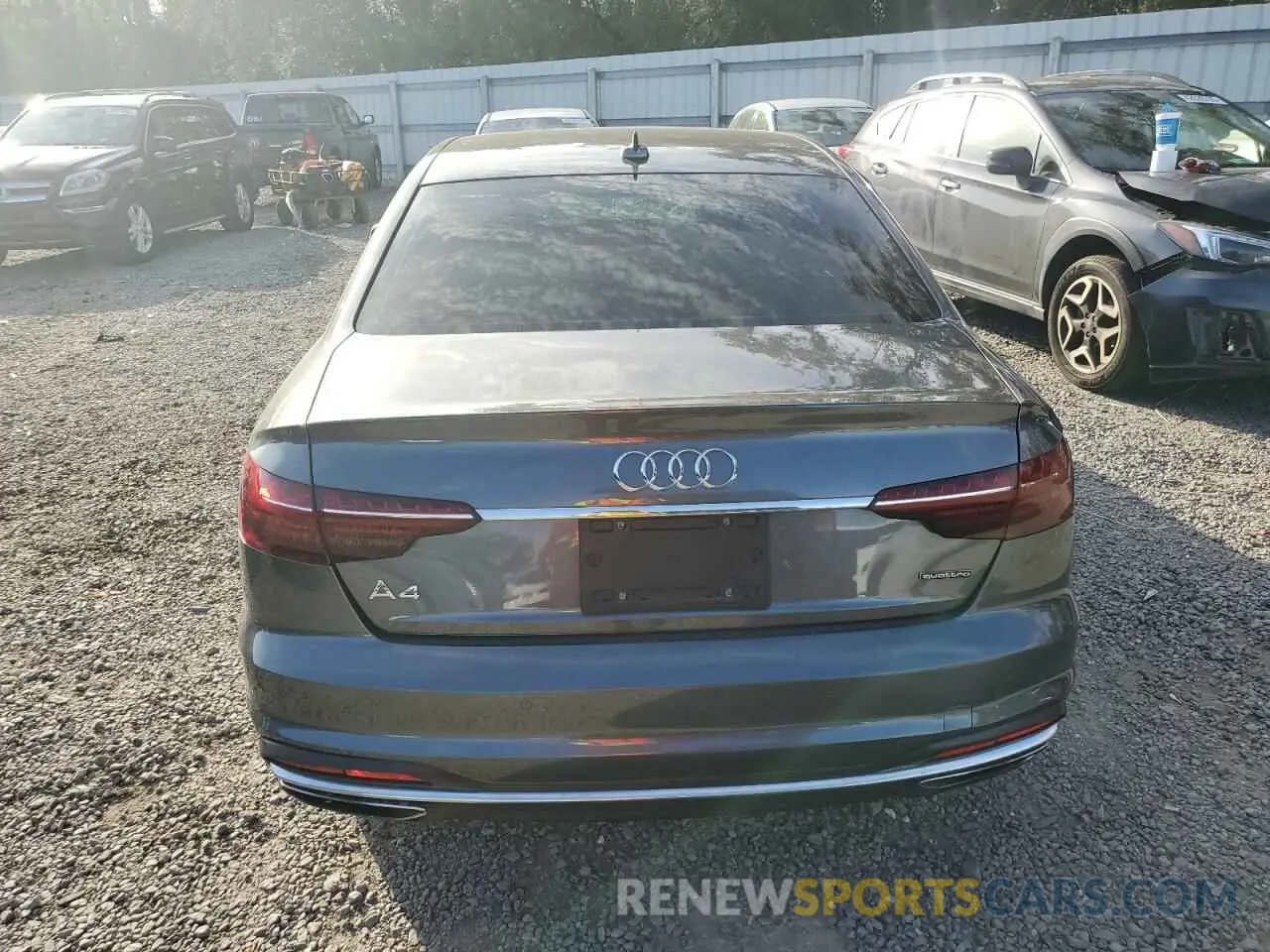 6 fotografías del automóvil dañado WAUFNAF46LA049422 AUDI A4 2020