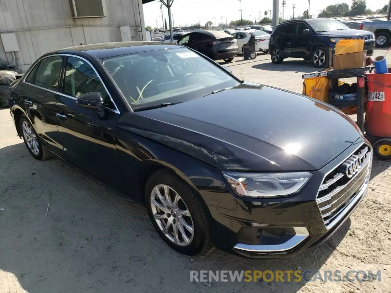 1 fotografías del automóvil dañado WAUGMAF42LN003862 AUDI A4 2020