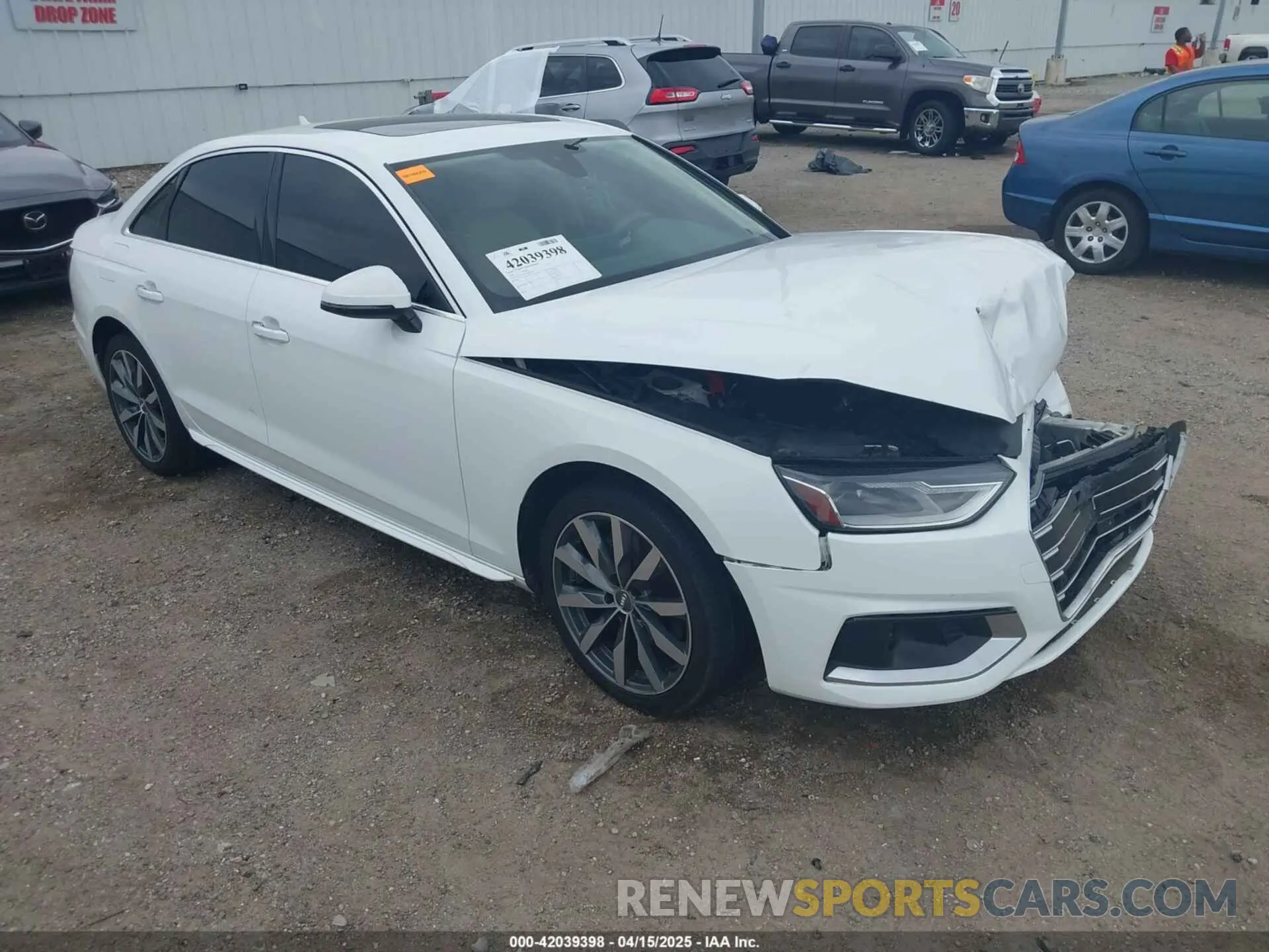 1 fotografías del automóvil dañado WAUGMAF43LN012232 AUDI A4 2020