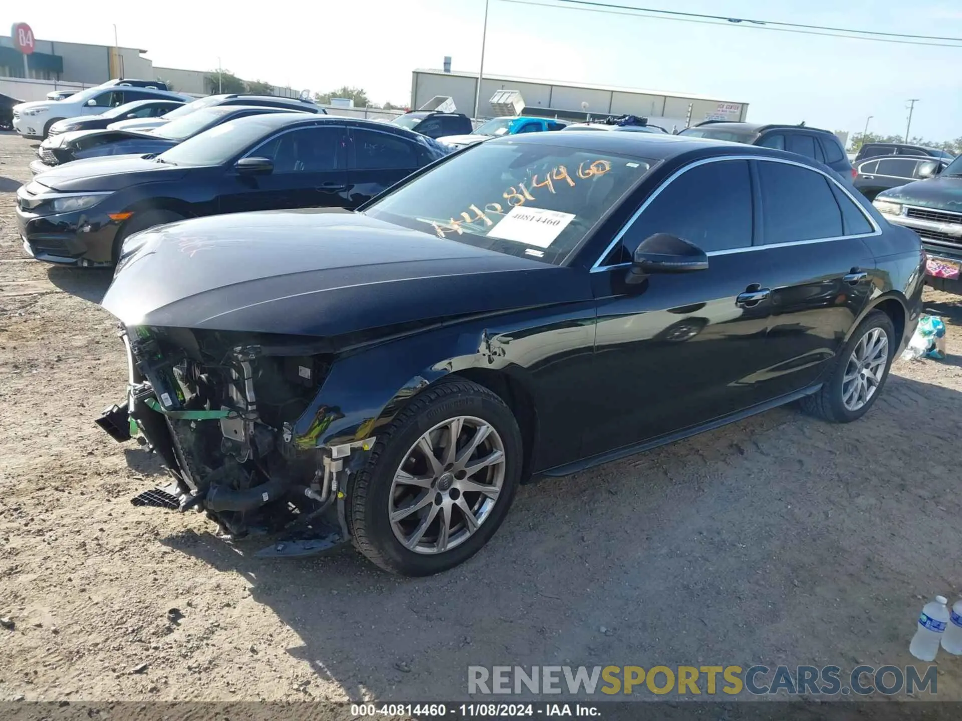 2 fotografías del automóvil dañado WAUGMAF46LN010250 AUDI A4 2020