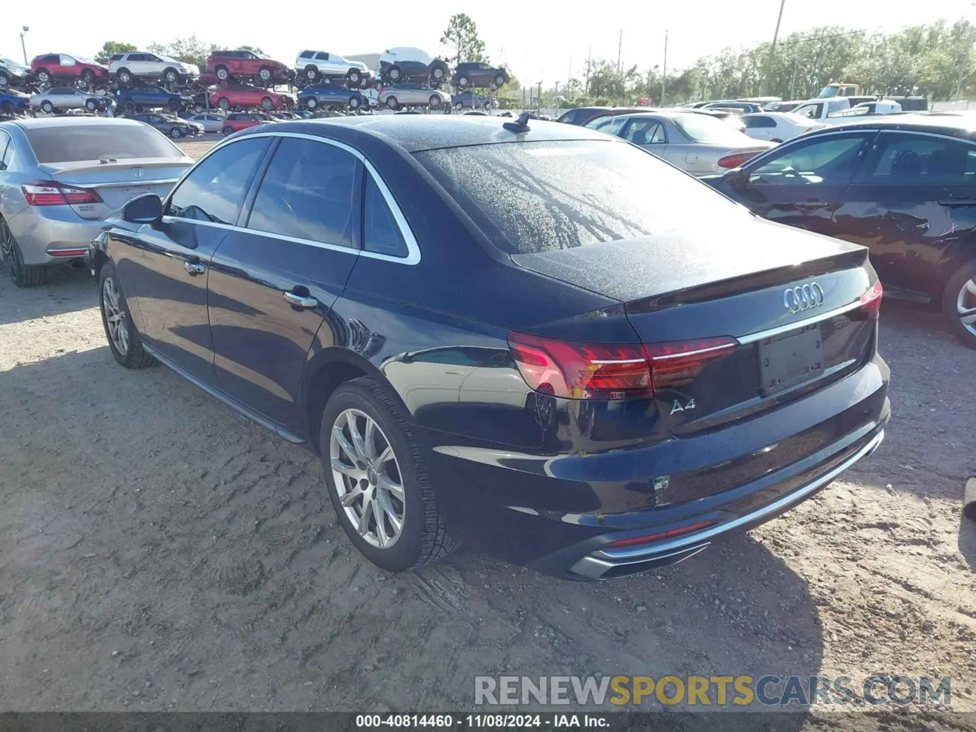 3 fotografías del automóvil dañado WAUGMAF46LN010250 AUDI A4 2020