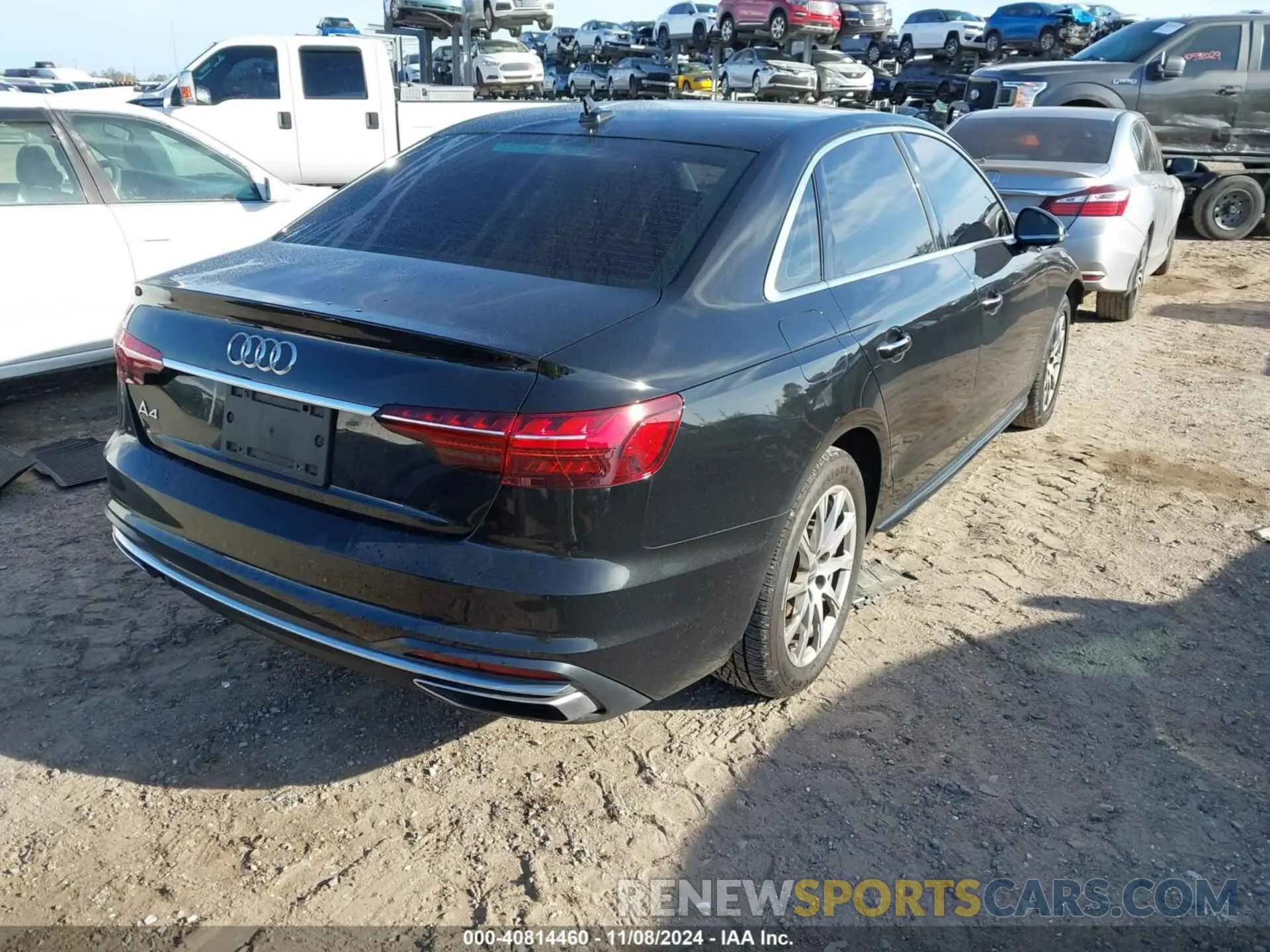 4 fotografías del automóvil dañado WAUGMAF46LN010250 AUDI A4 2020