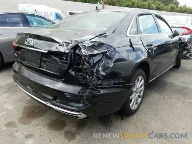 4 fotografías del automóvil dañado WAUGMAF47LN003940 AUDI A4 2020