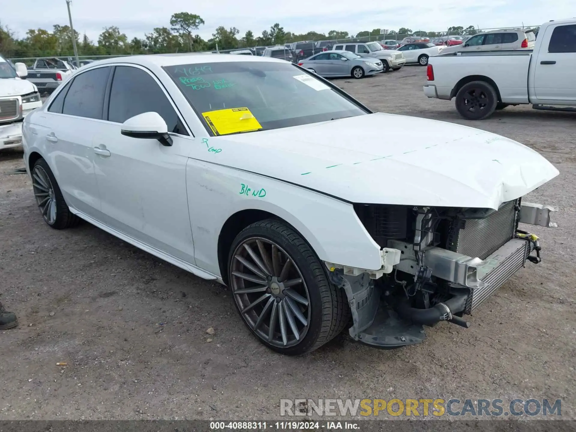 1 fotografías del automóvil dañado WAUGMAF49LA041175 AUDI A4 2020