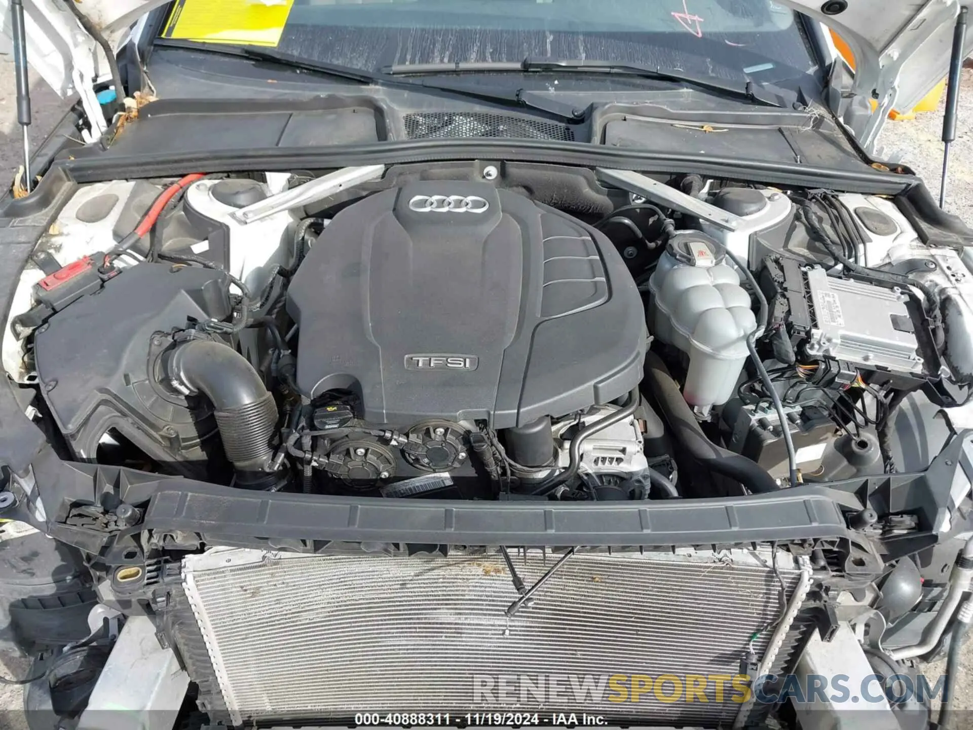 10 fotografías del automóvil dañado WAUGMAF49LA041175 AUDI A4 2020