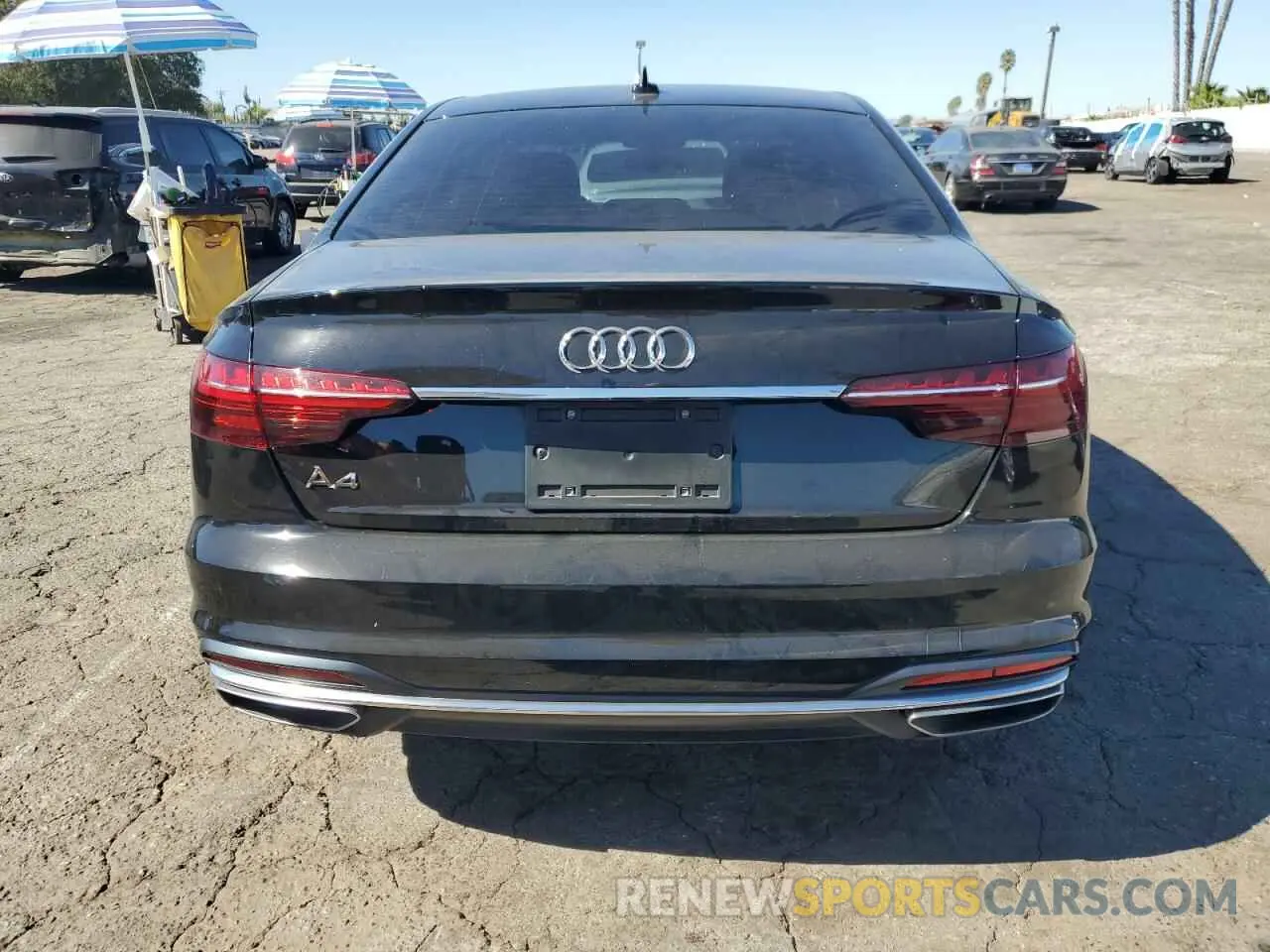 6 fotografías del automóvil dañado WAUGMAF49LN003762 AUDI A4 2020