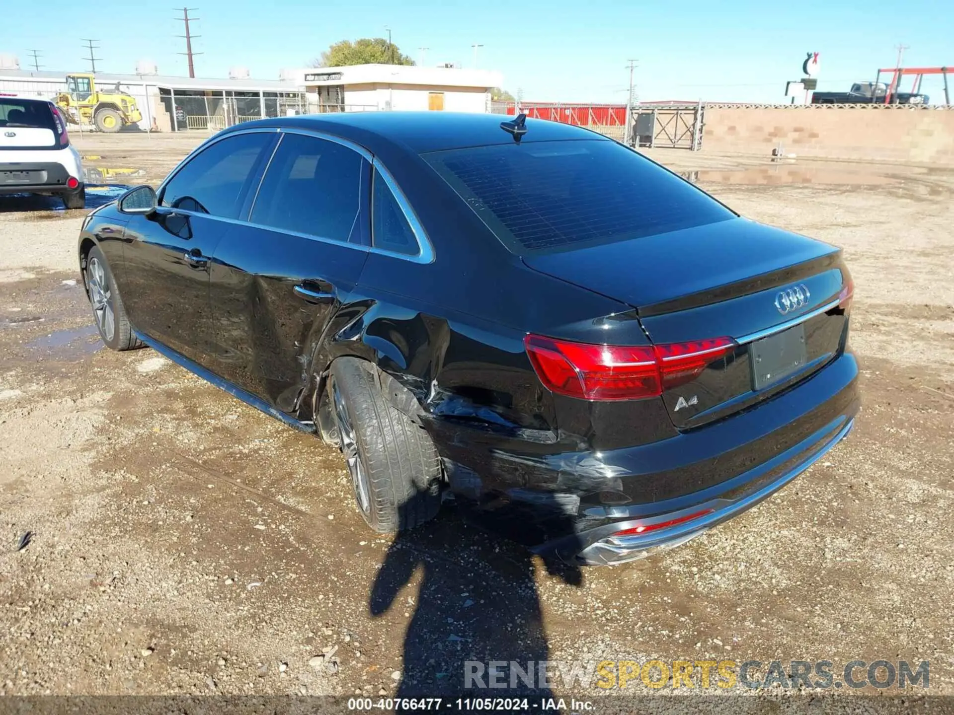 2 fotografías del automóvil dañado WAUGMAF4XLA072922 AUDI A4 2020