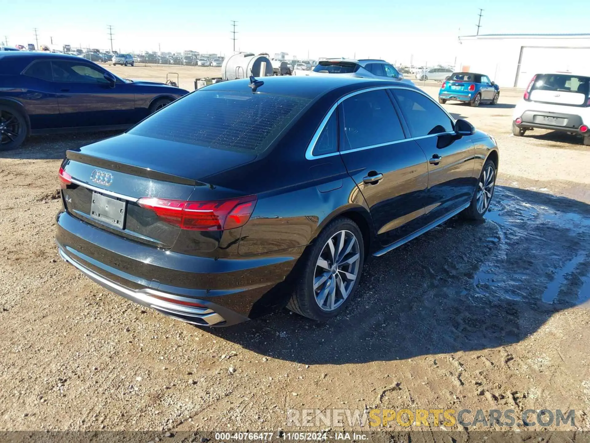 3 fotografías del automóvil dañado WAUGMAF4XLA072922 AUDI A4 2020
