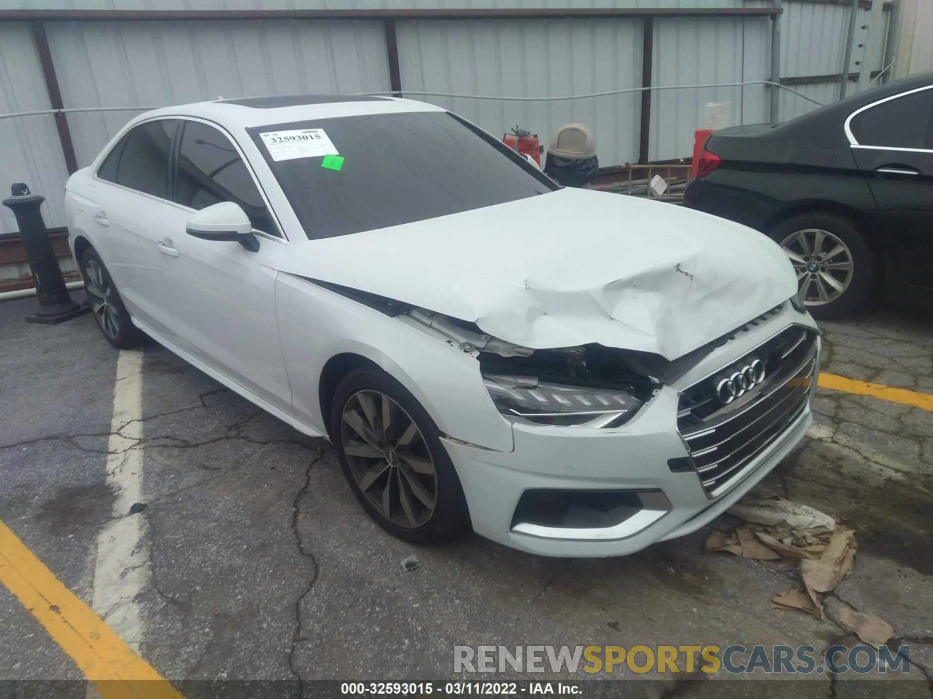 1 fotografías del automóvil dañado WAUHMAF45LN008610 AUDI A4 2020