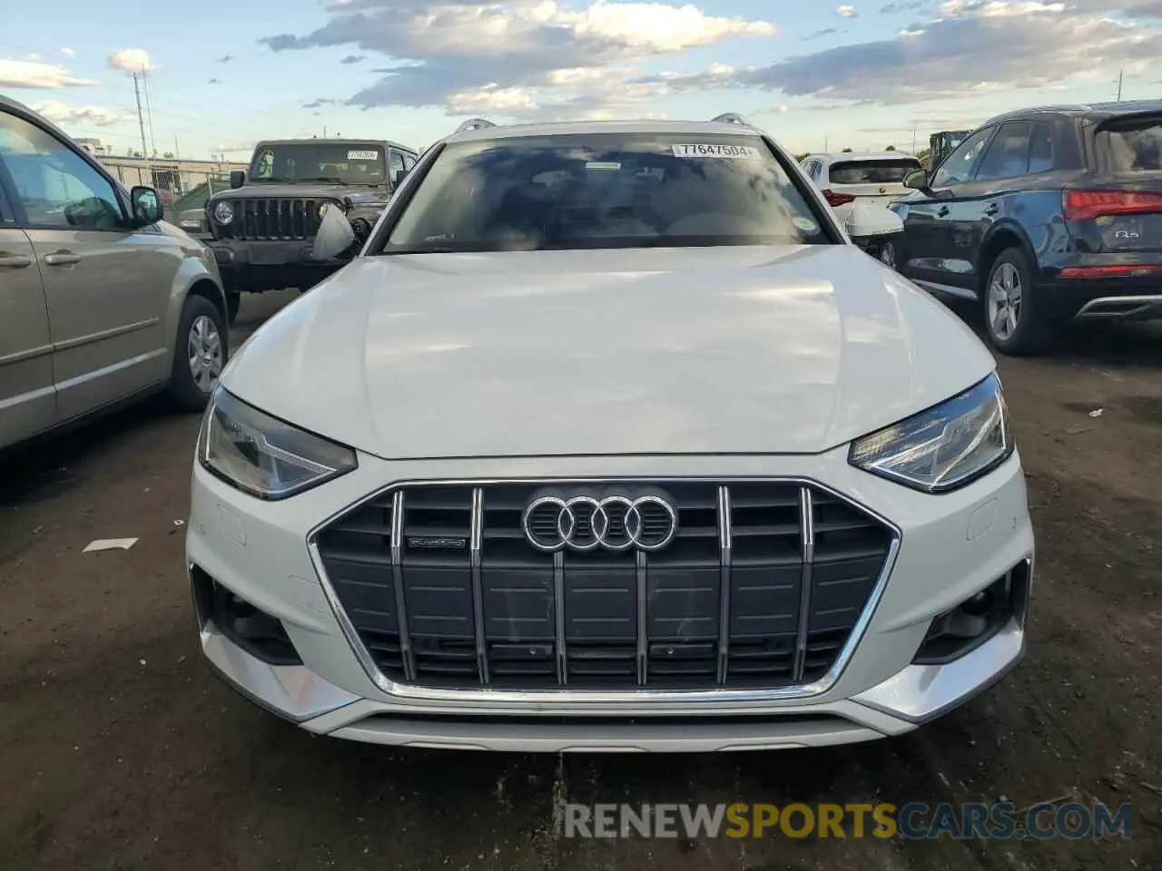 5 fotografías del automóvil dañado WA17AAF4XMA022769 AUDI A4 2021