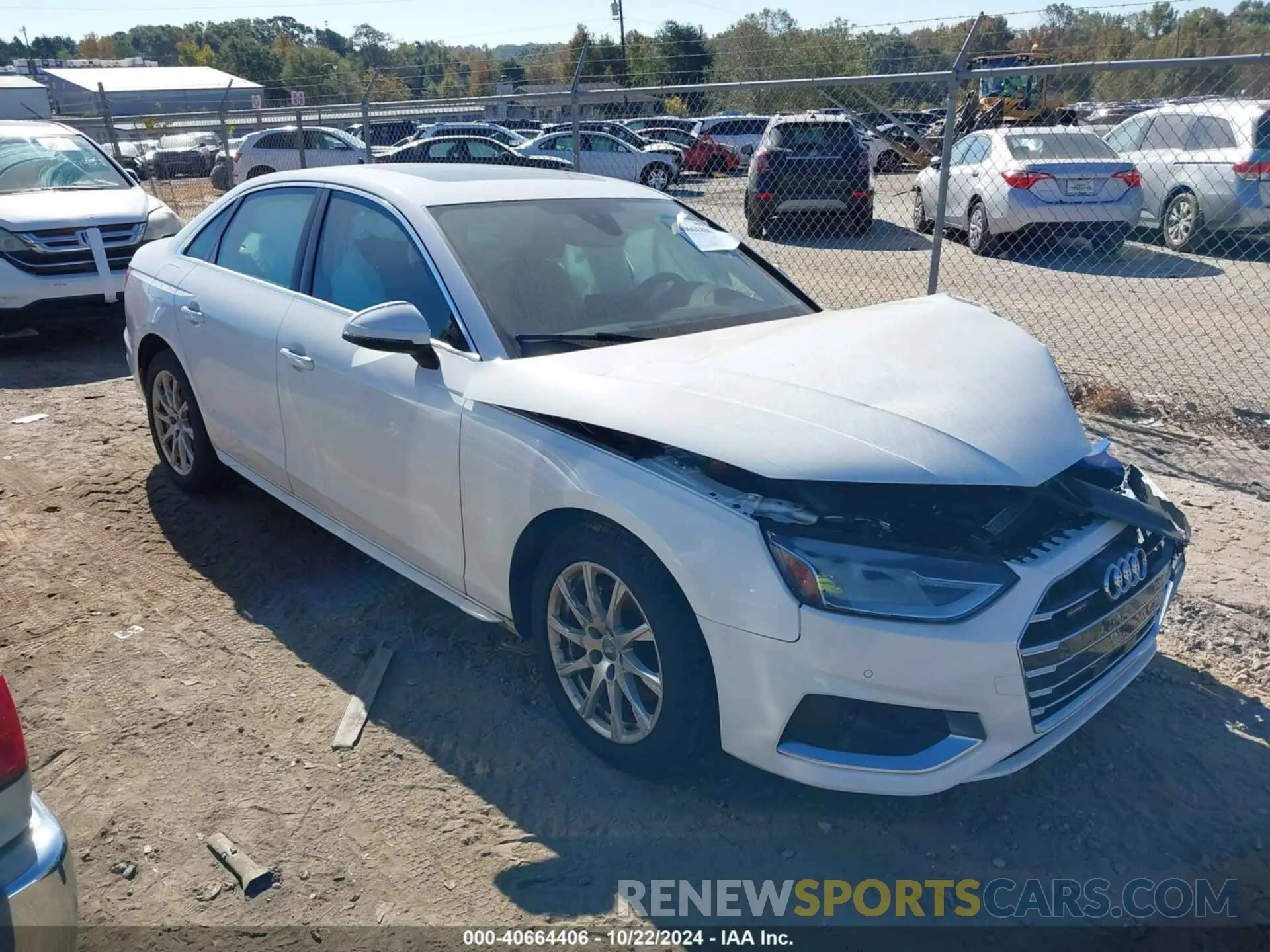 1 fotografías del automóvil dañado WAUABAF41MA014548 AUDI A4 2021