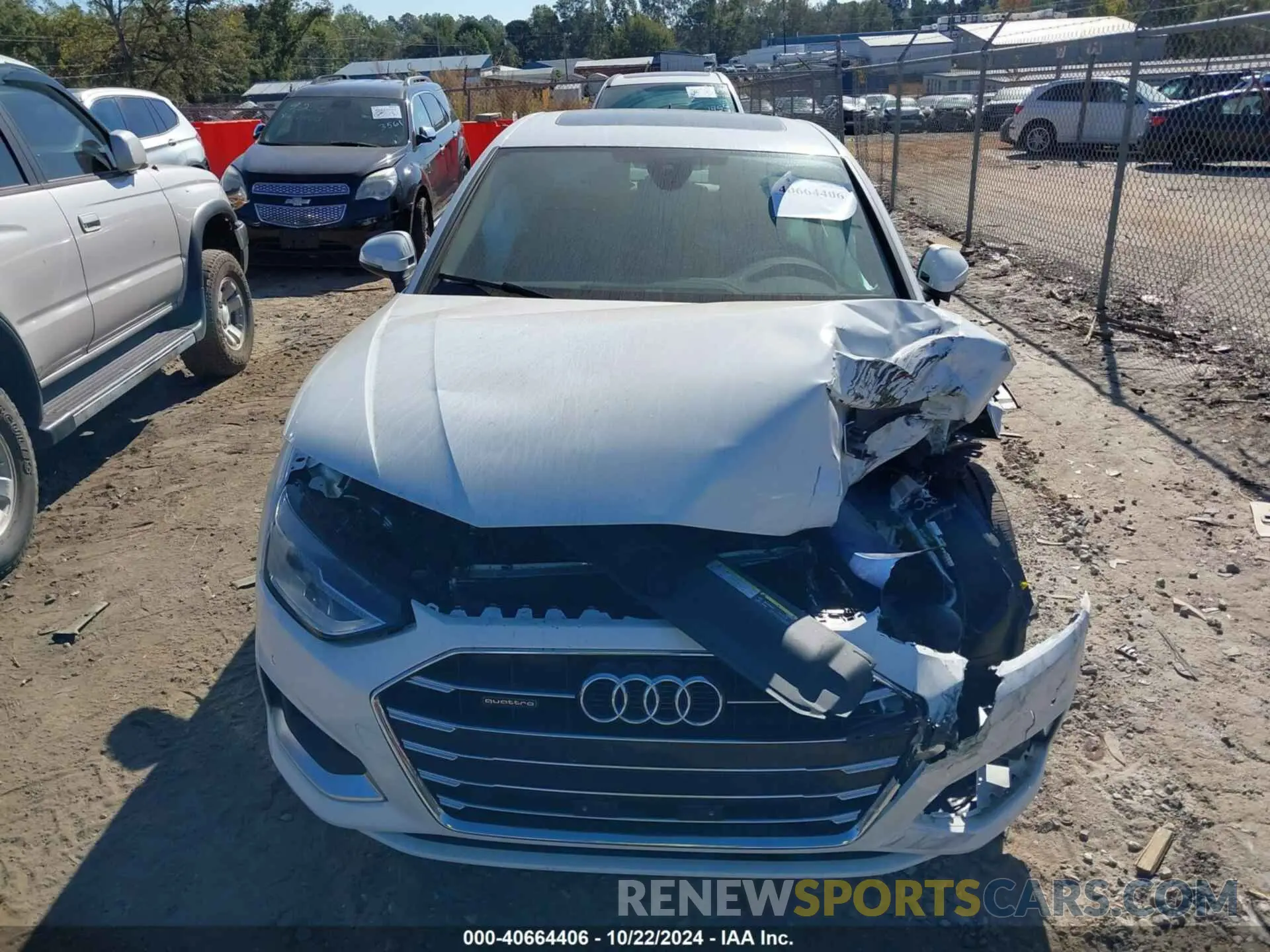 12 fotografías del automóvil dañado WAUABAF41MA014548 AUDI A4 2021