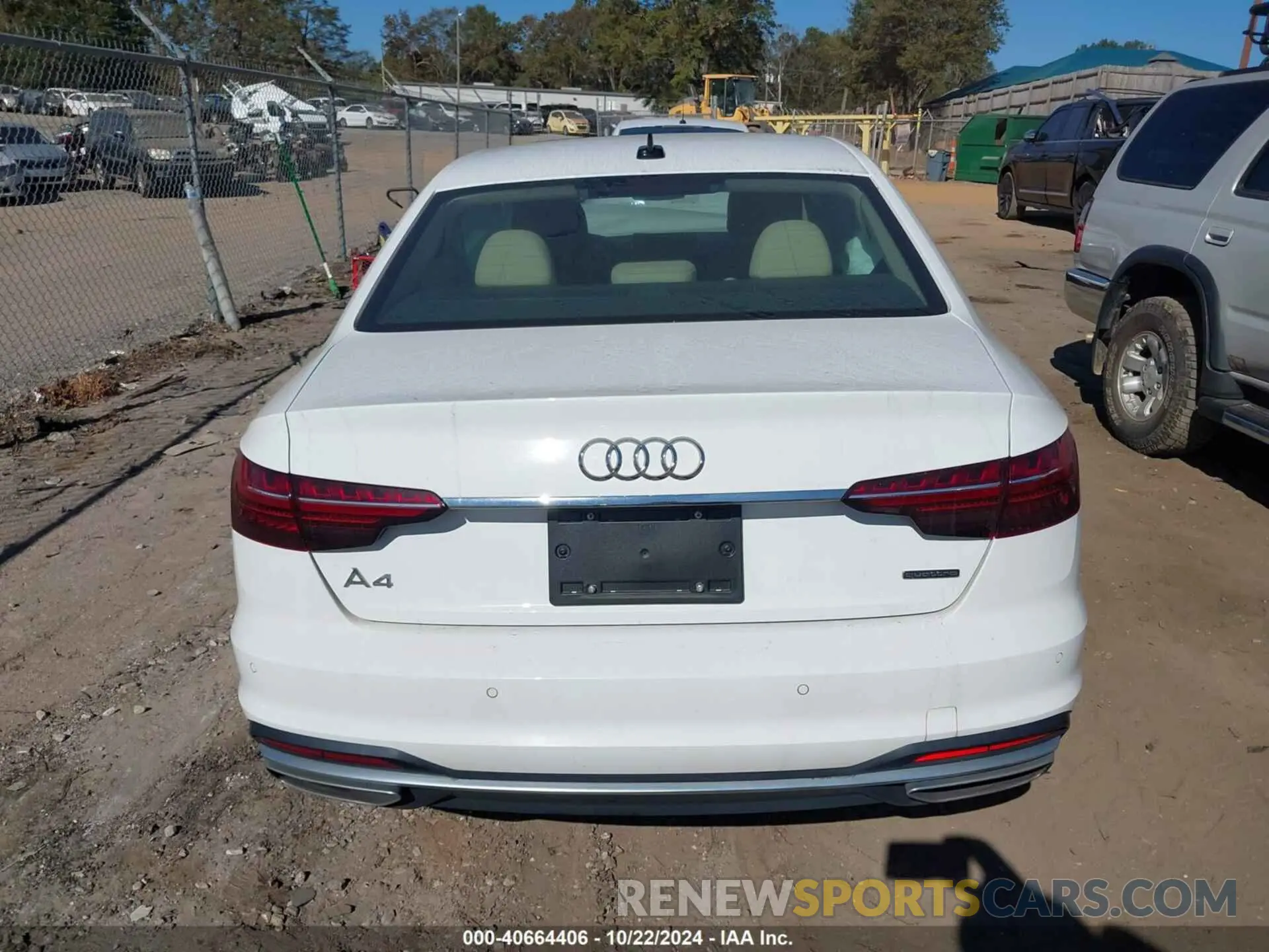 16 fotografías del automóvil dañado WAUABAF41MA014548 AUDI A4 2021