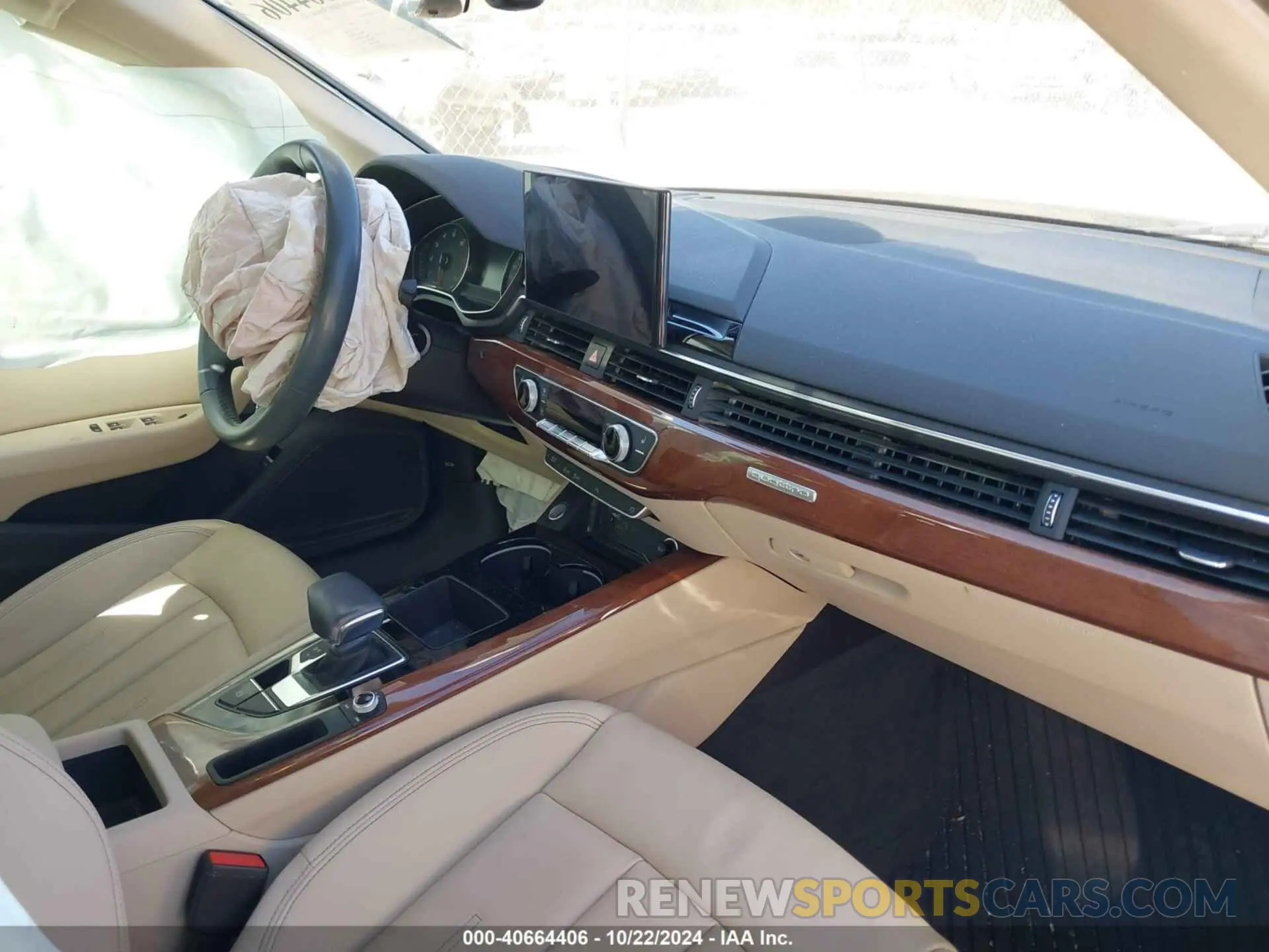 5 fotografías del automóvil dañado WAUABAF41MA014548 AUDI A4 2021