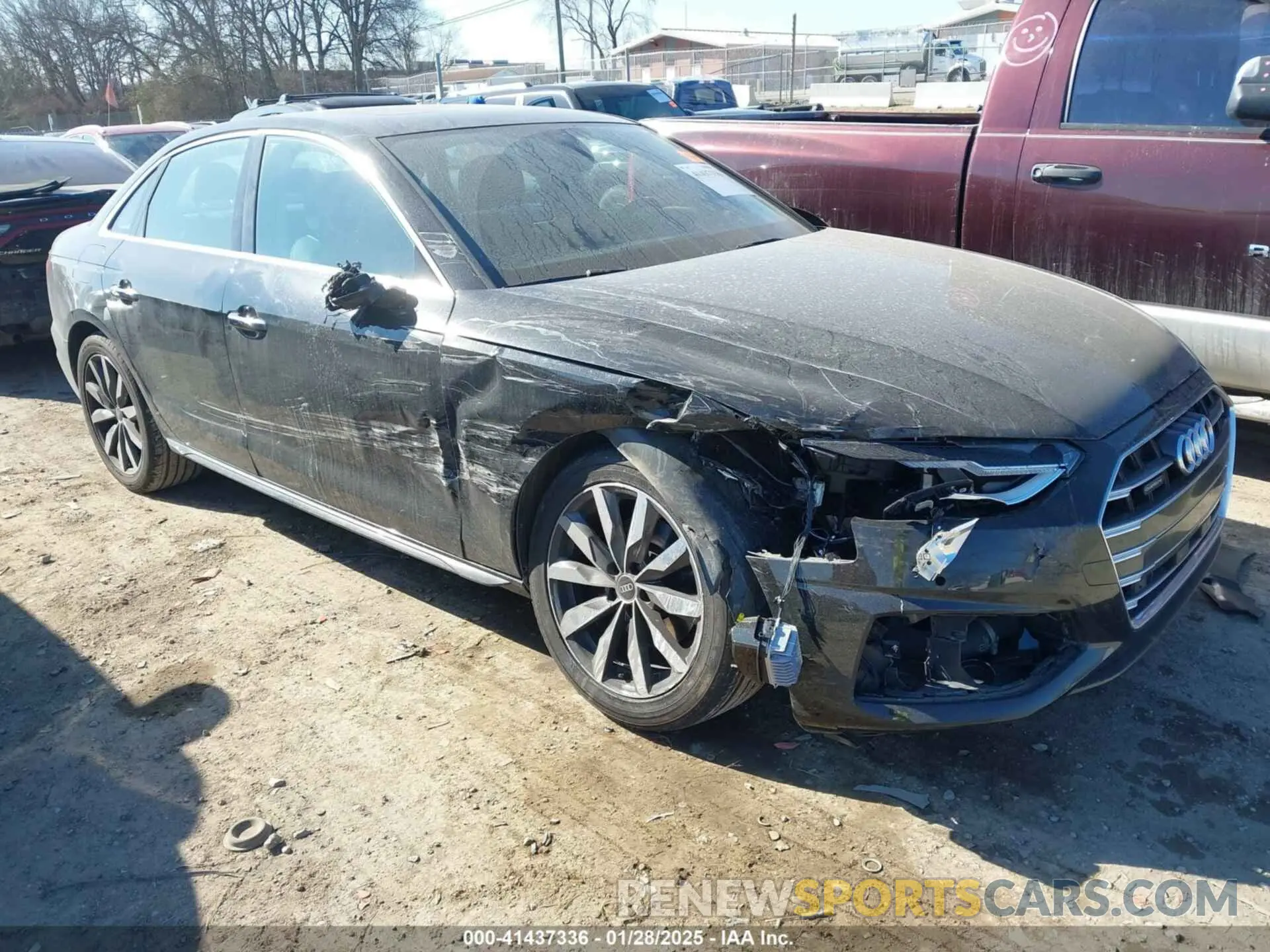 1 fotografías del automóvil dañado WAUABAF43MA034946 AUDI A4 2021