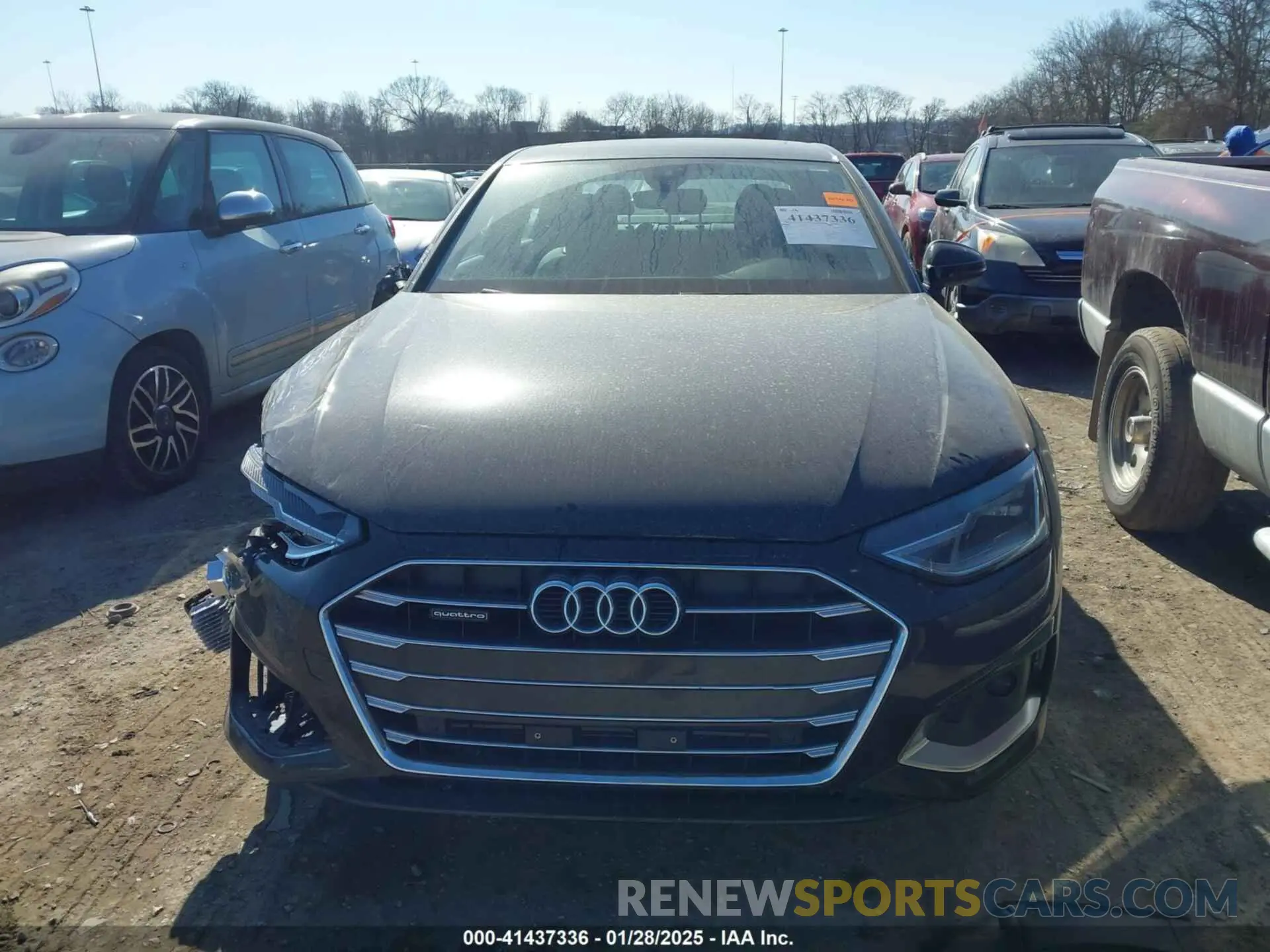12 fotografías del automóvil dañado WAUABAF43MA034946 AUDI A4 2021