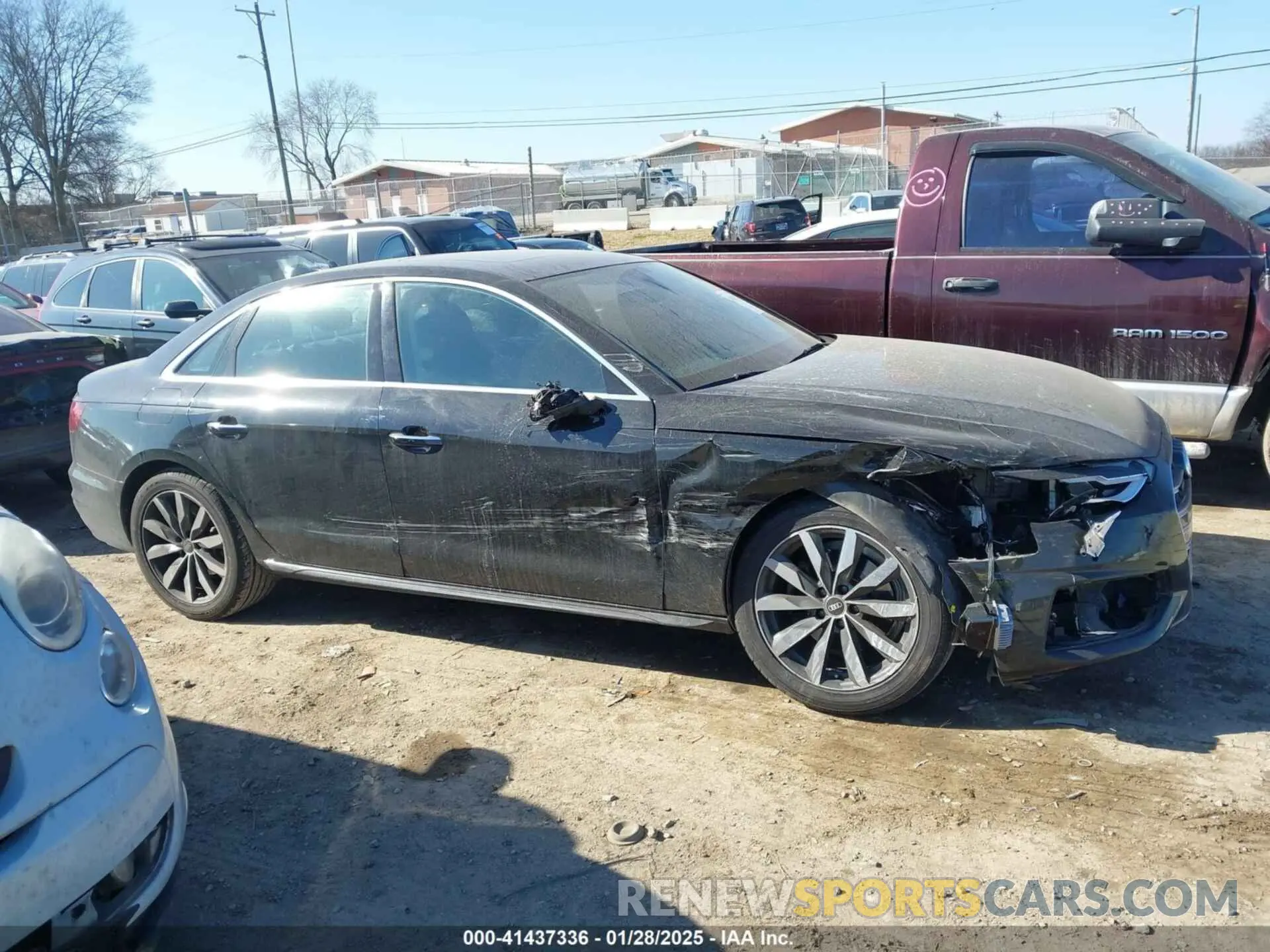 13 fotografías del automóvil dañado WAUABAF43MA034946 AUDI A4 2021