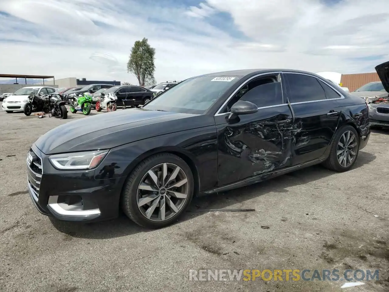 1 fotografías del automóvil dañado WAUABAF44MA086151 AUDI A4 2021