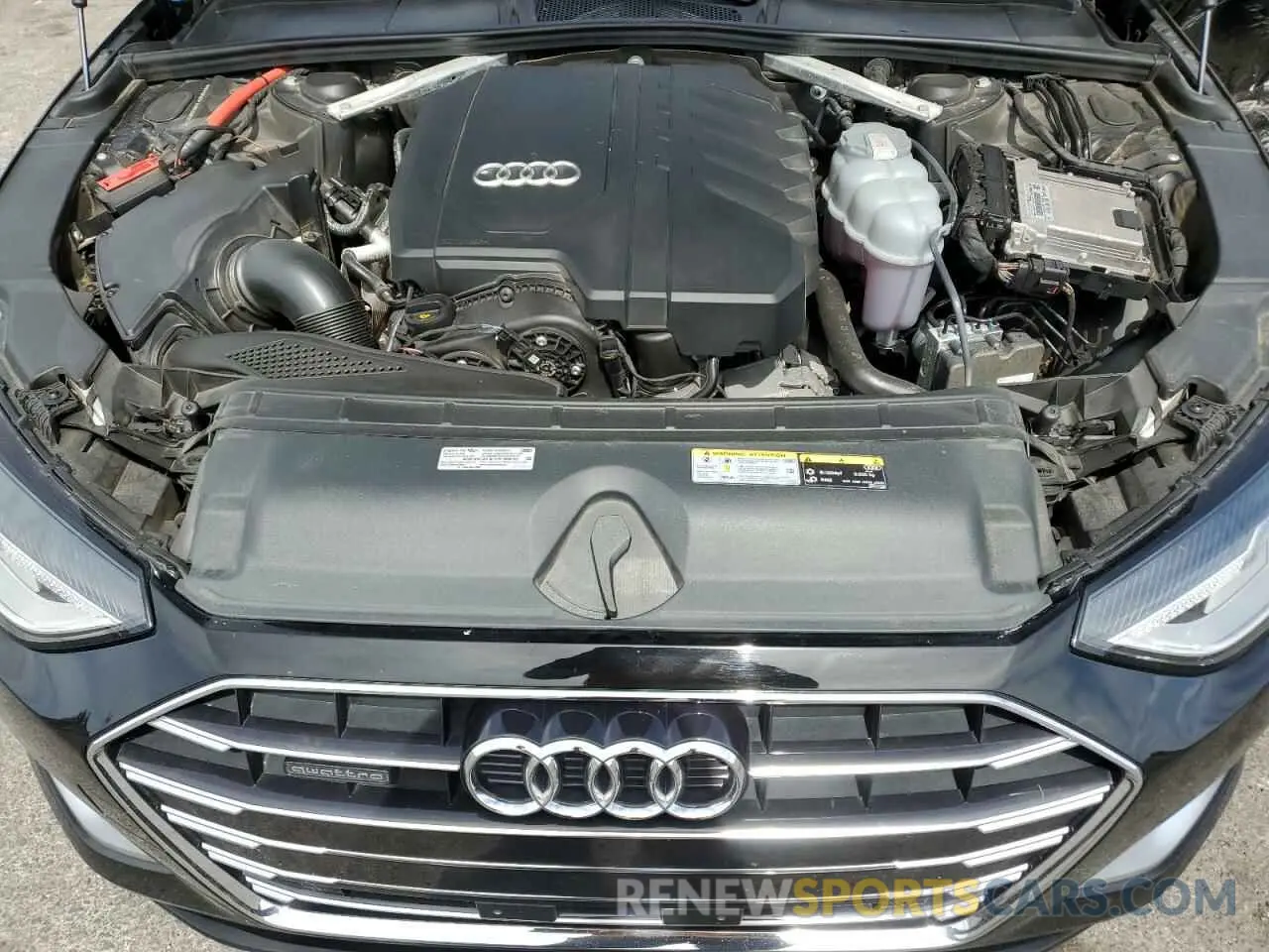 11 fotografías del automóvil dañado WAUABAF44MA086151 AUDI A4 2021