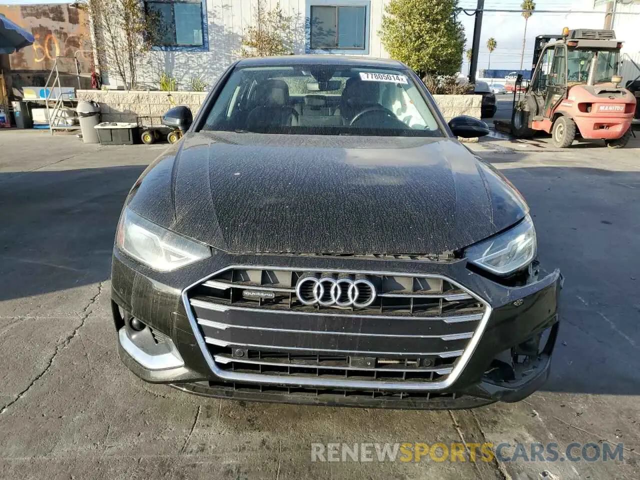 5 fotografías del automóvil dañado WAUABAF44MN006663 AUDI A4 2021