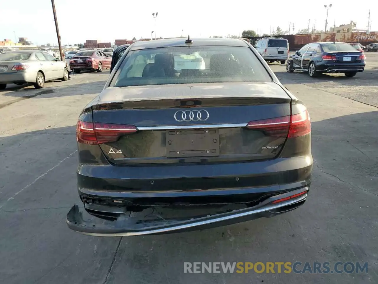 6 fotografías del automóvil dañado WAUABAF44MN006663 AUDI A4 2021