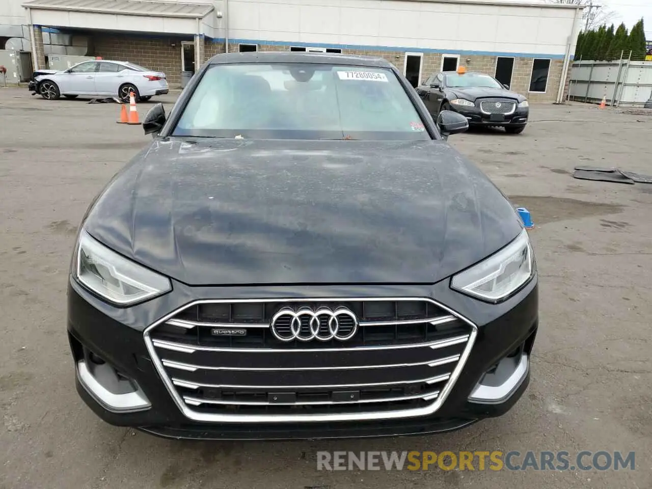 5 fotografías del automóvil dañado WAUABAF44MN013466 AUDI A4 2021