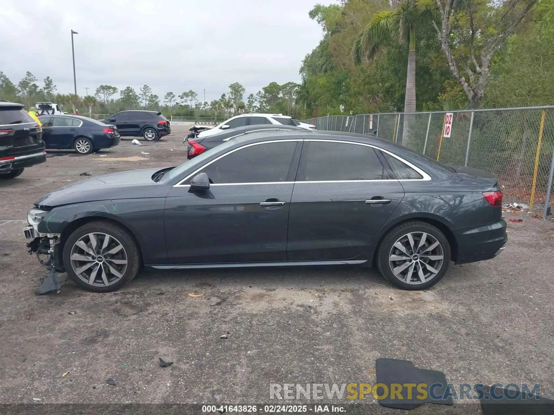 14 fotografías del automóvil dañado WAUABAF45MA068709 AUDI A4 2021