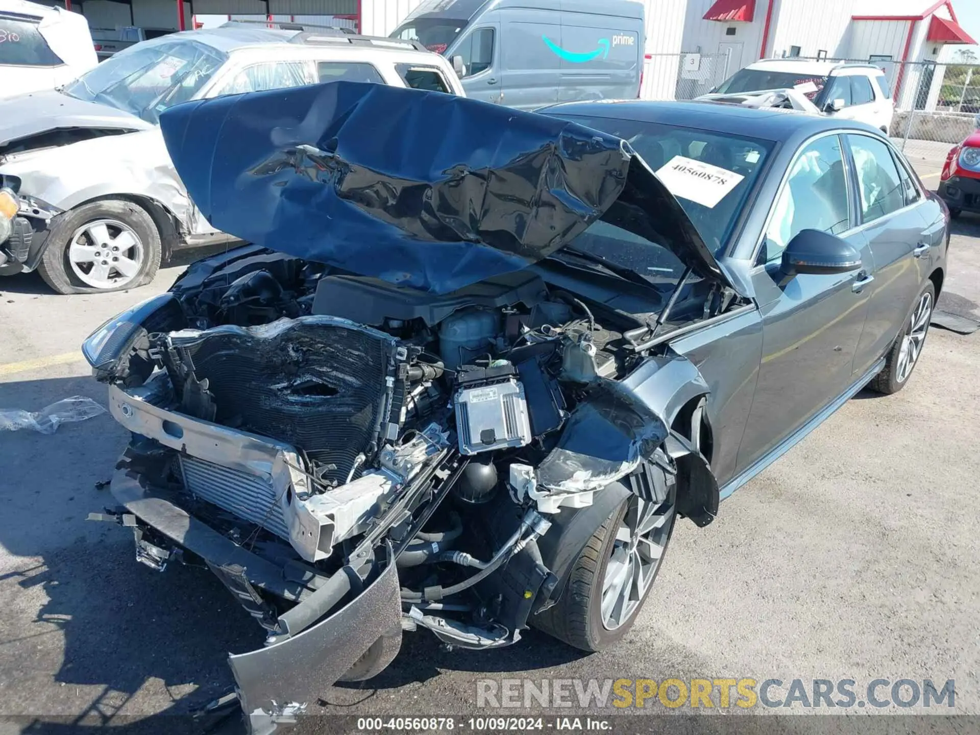 6 fotografías del automóvil dañado WAUABAF45MN010110 AUDI A4 2021