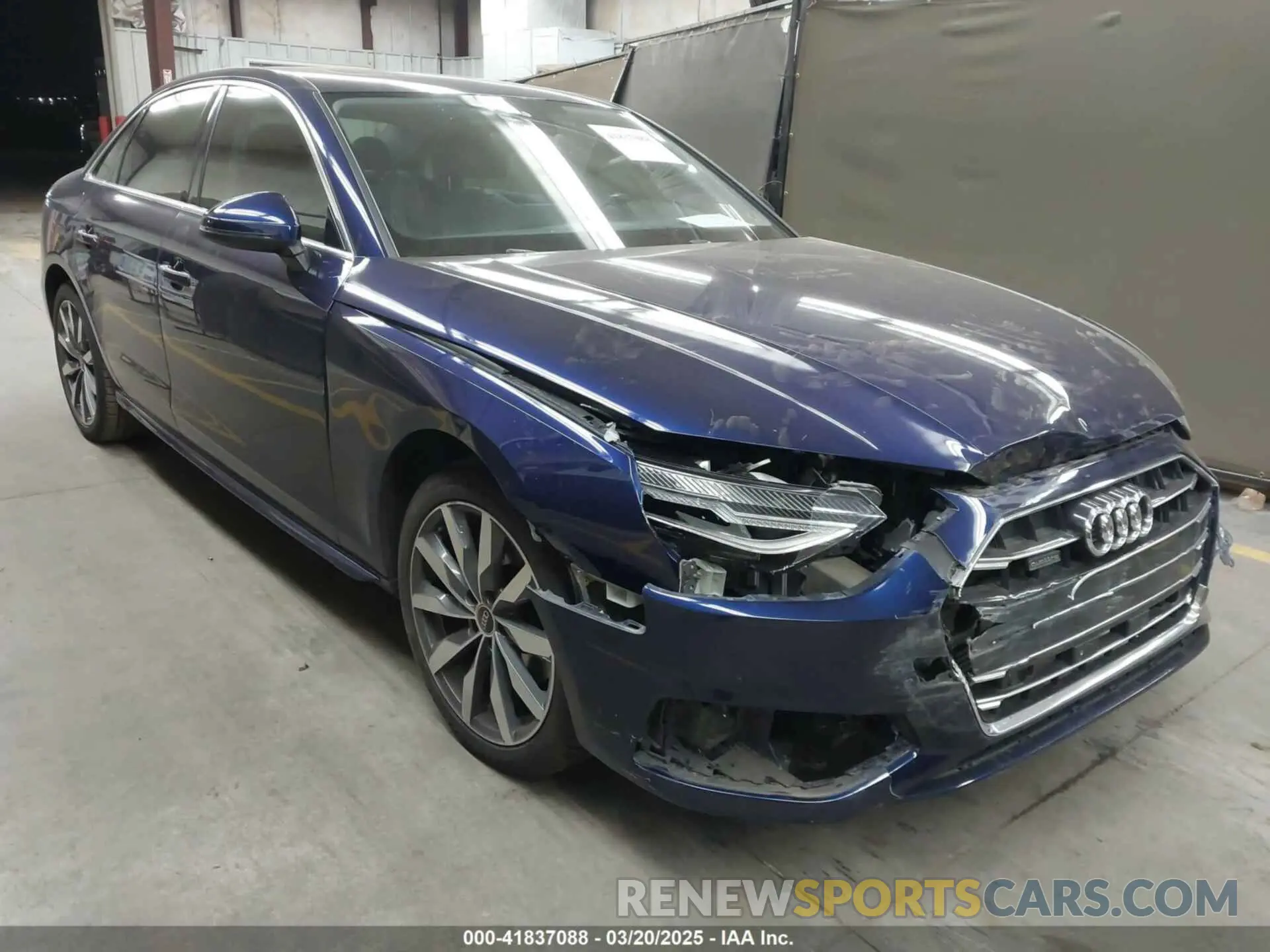 1 fotografías del automóvil dañado WAUABAF46MA086264 AUDI A4 2021