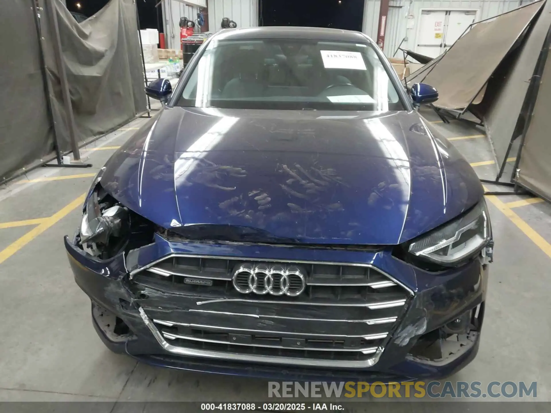 13 fotografías del automóvil dañado WAUABAF46MA086264 AUDI A4 2021
