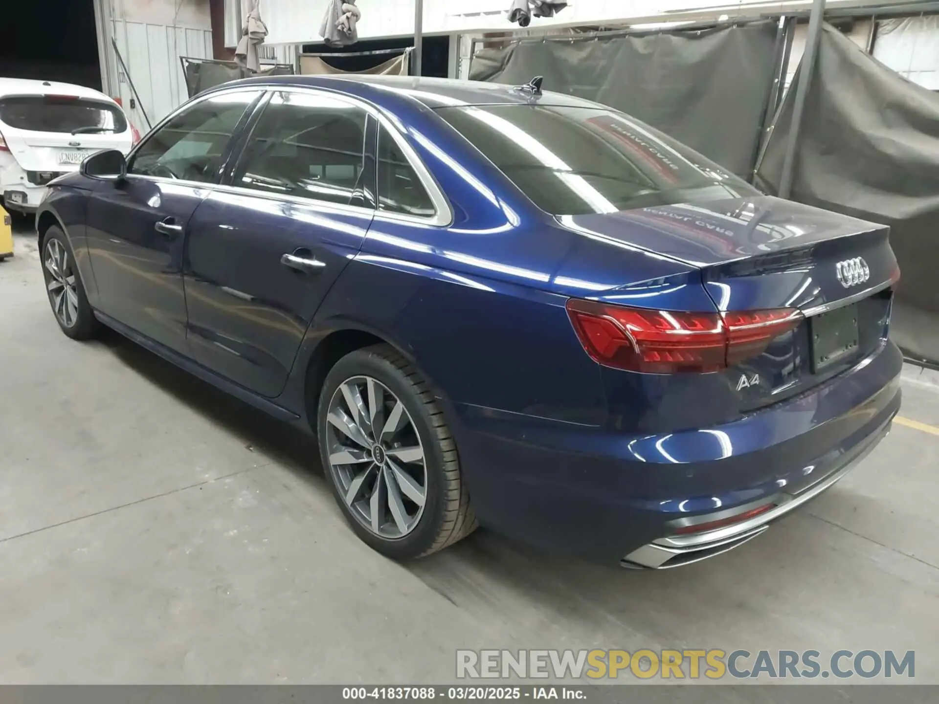 3 fotografías del automóvil dañado WAUABAF46MA086264 AUDI A4 2021