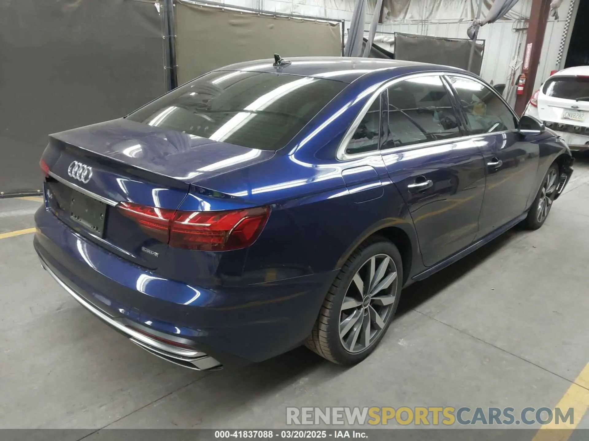 4 fotografías del automóvil dañado WAUABAF46MA086264 AUDI A4 2021