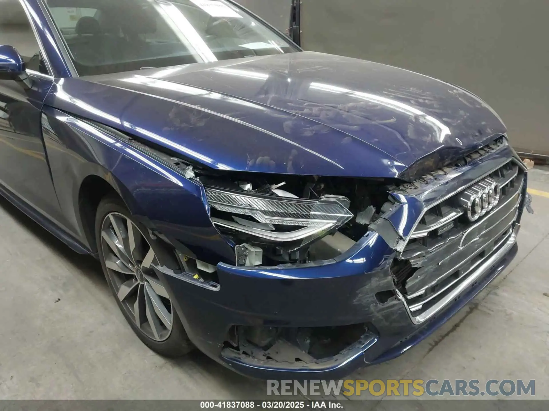 6 fotografías del automóvil dañado WAUABAF46MA086264 AUDI A4 2021