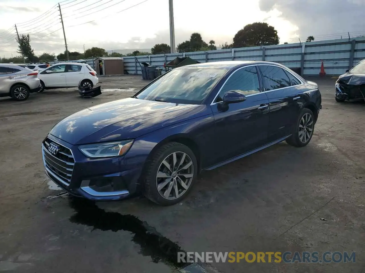 1 fotografías del automóvil dañado WAUABAF47MA028857 AUDI A4 2021