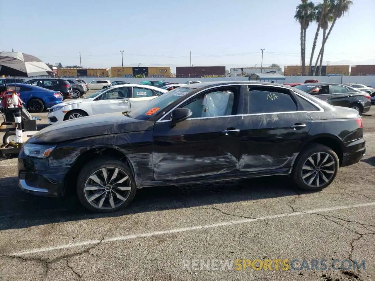 9 fotografías del automóvil dañado WAUABAF47MA034531 AUDI A4 2021