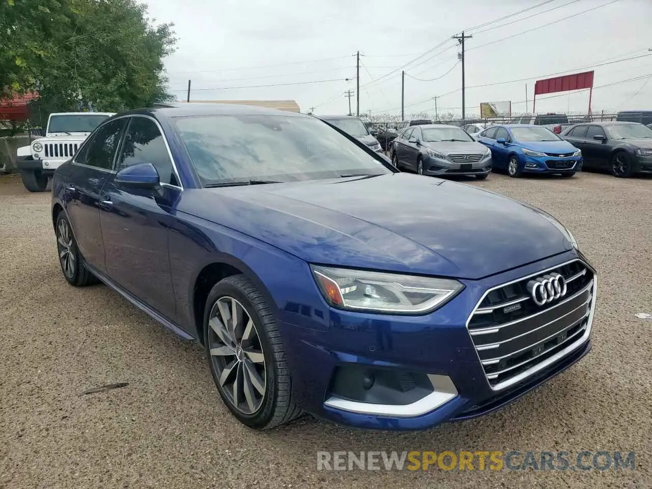 1 fotografías del automóvil dañado WAUABAF47MN005975 AUDI A4 2021