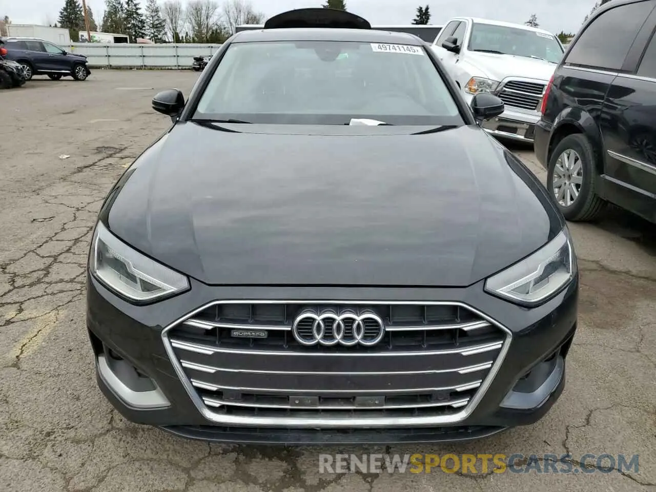 5 fotografías del automóvil dañado WAUABAF48MN013034 AUDI A4 2021