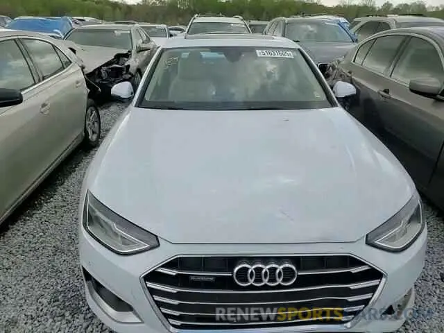 11 fotografías del automóvil dañado WAUABAF4XMA060539 AUDI A4 2021