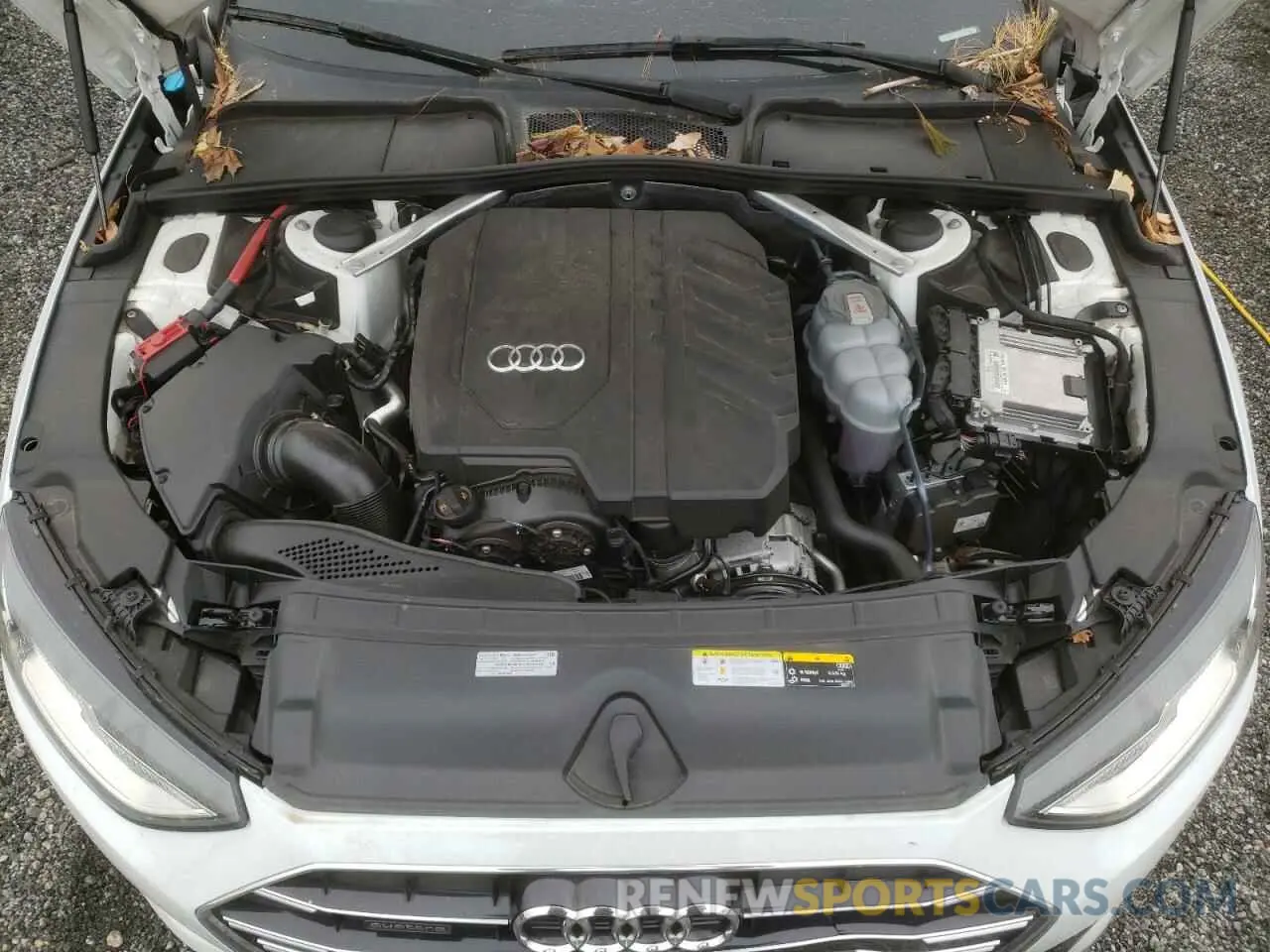12 fotografías del automóvil dañado WAUABAF4XMA060539 AUDI A4 2021