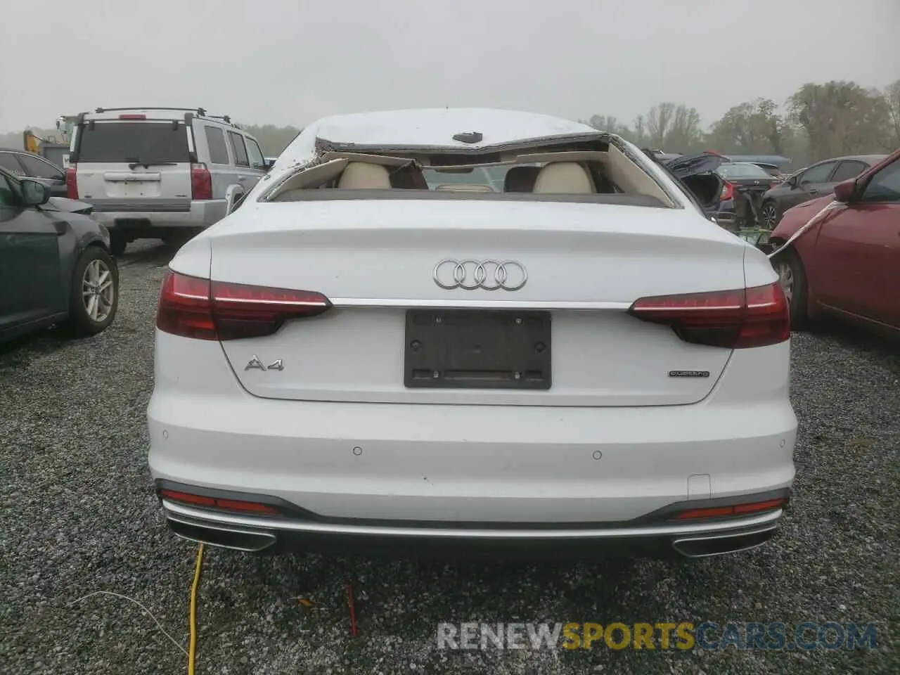 6 fotografías del automóvil dañado WAUABAF4XMA060539 AUDI A4 2021