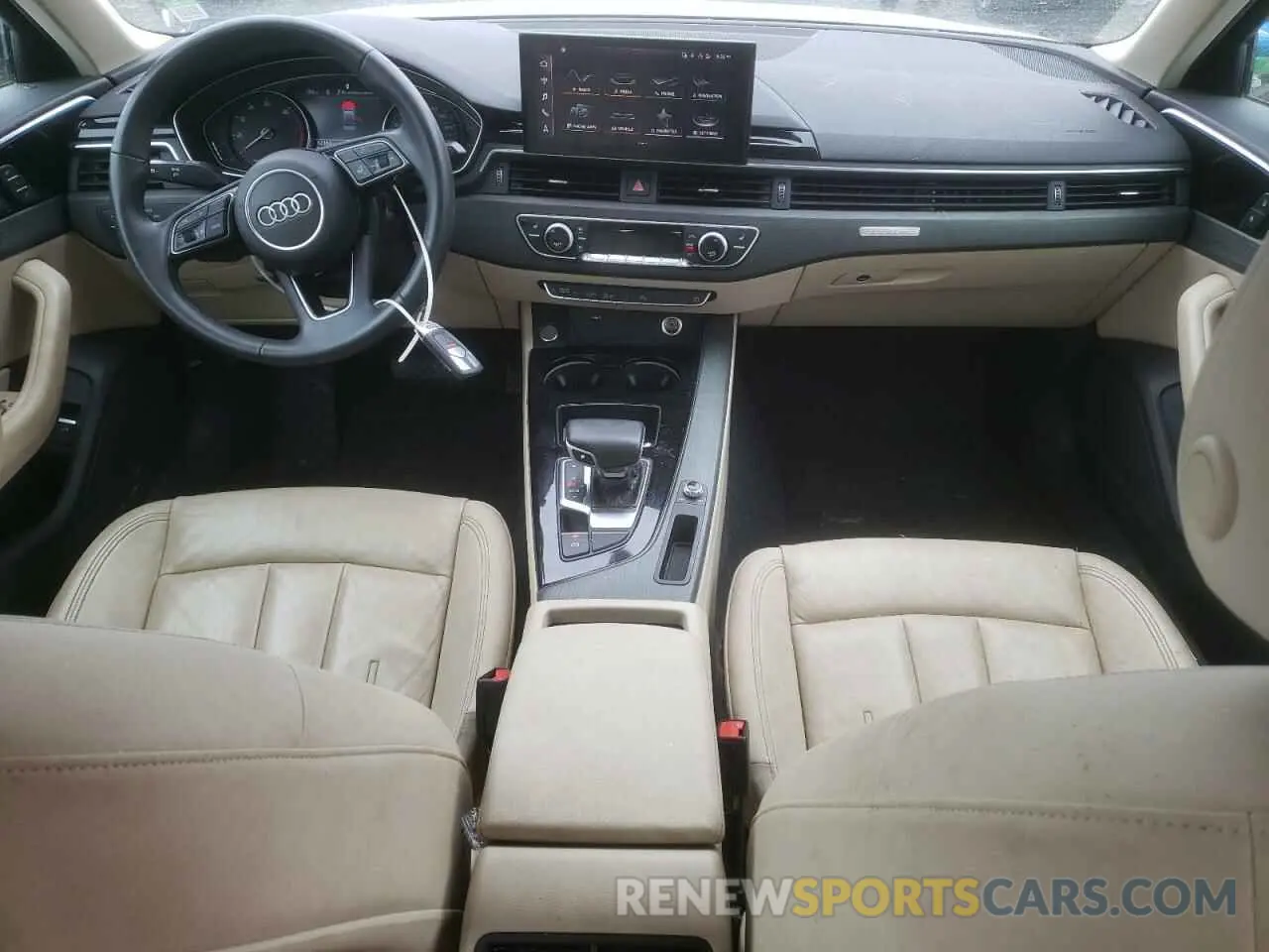 8 fotografías del automóvil dañado WAUABAF4XMA060539 AUDI A4 2021