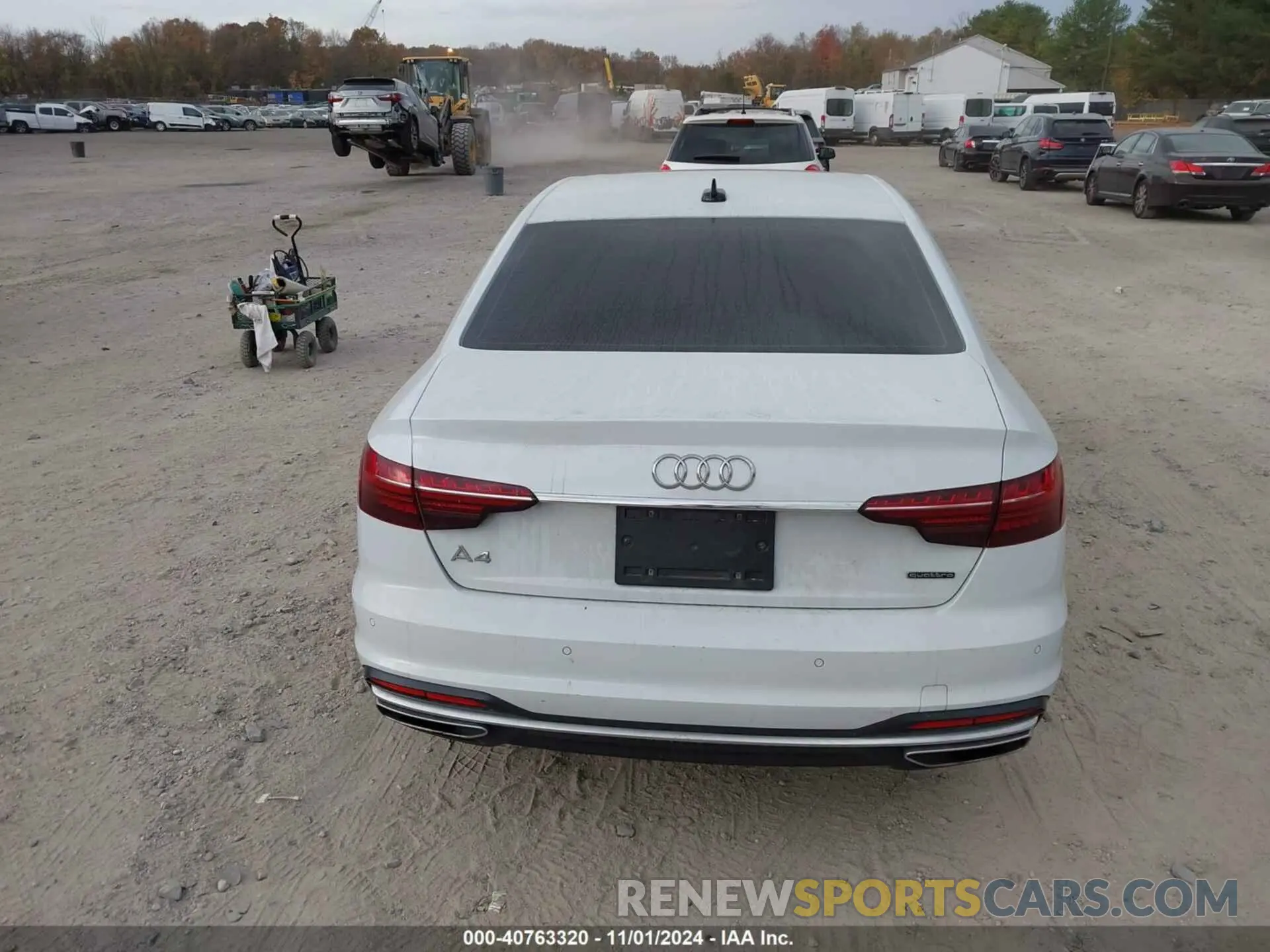 16 fotografías del automóvil dañado WAUABAF4XMN007607 AUDI A4 2021