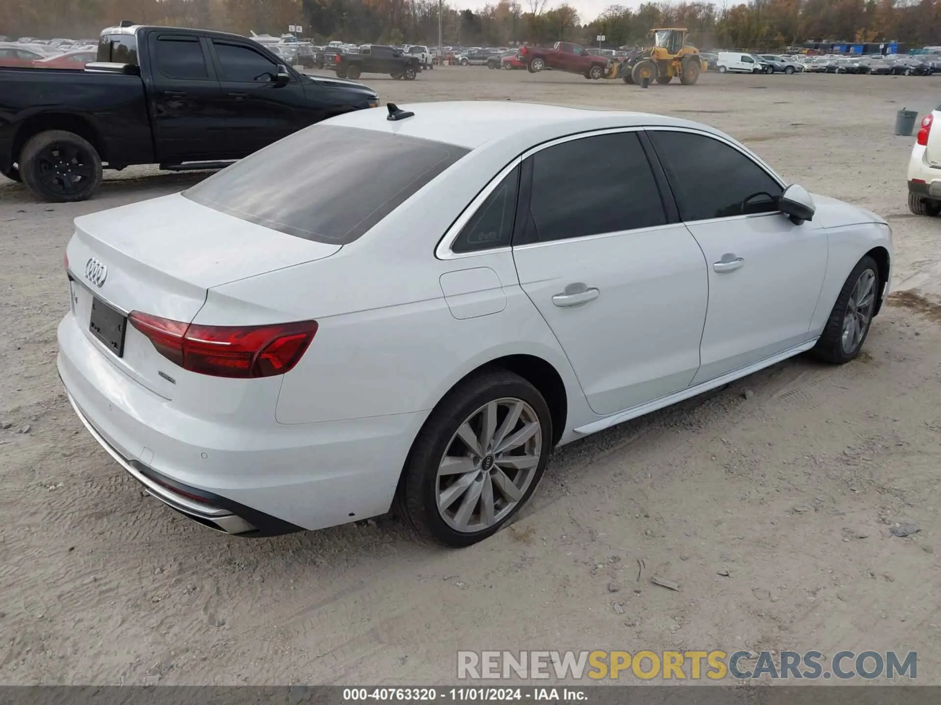 4 fotografías del automóvil dañado WAUABAF4XMN007607 AUDI A4 2021