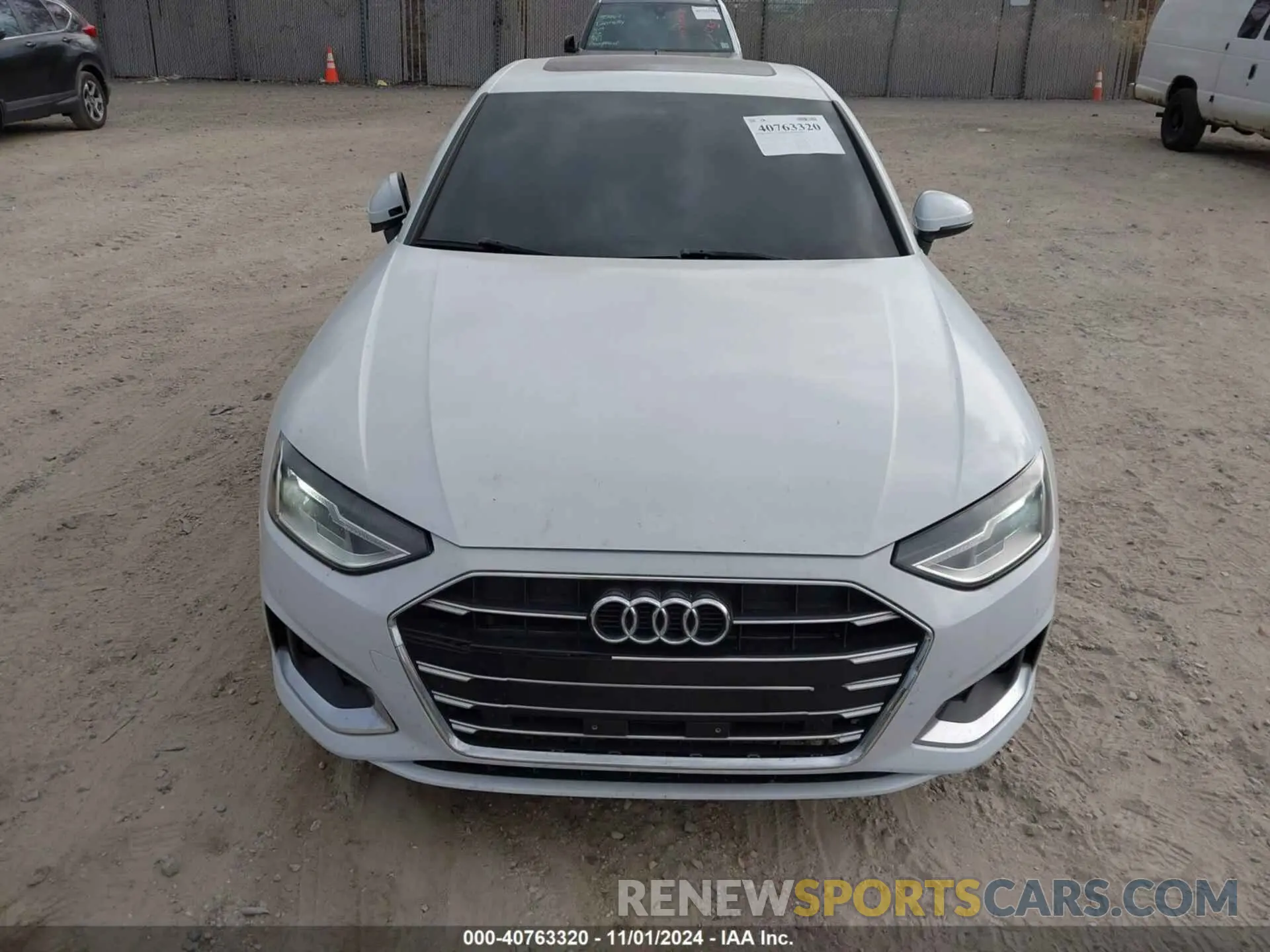 6 fotografías del automóvil dañado WAUABAF4XMN007607 AUDI A4 2021